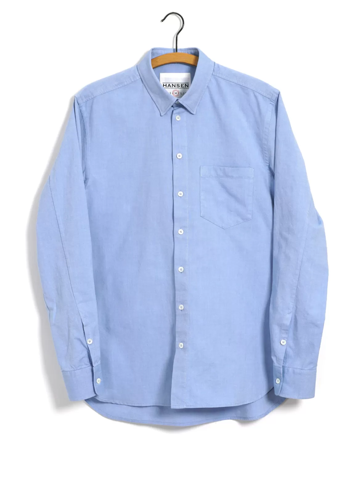 Best Sale Haakon | Hidden Button Down Shirt | Blue Shirts