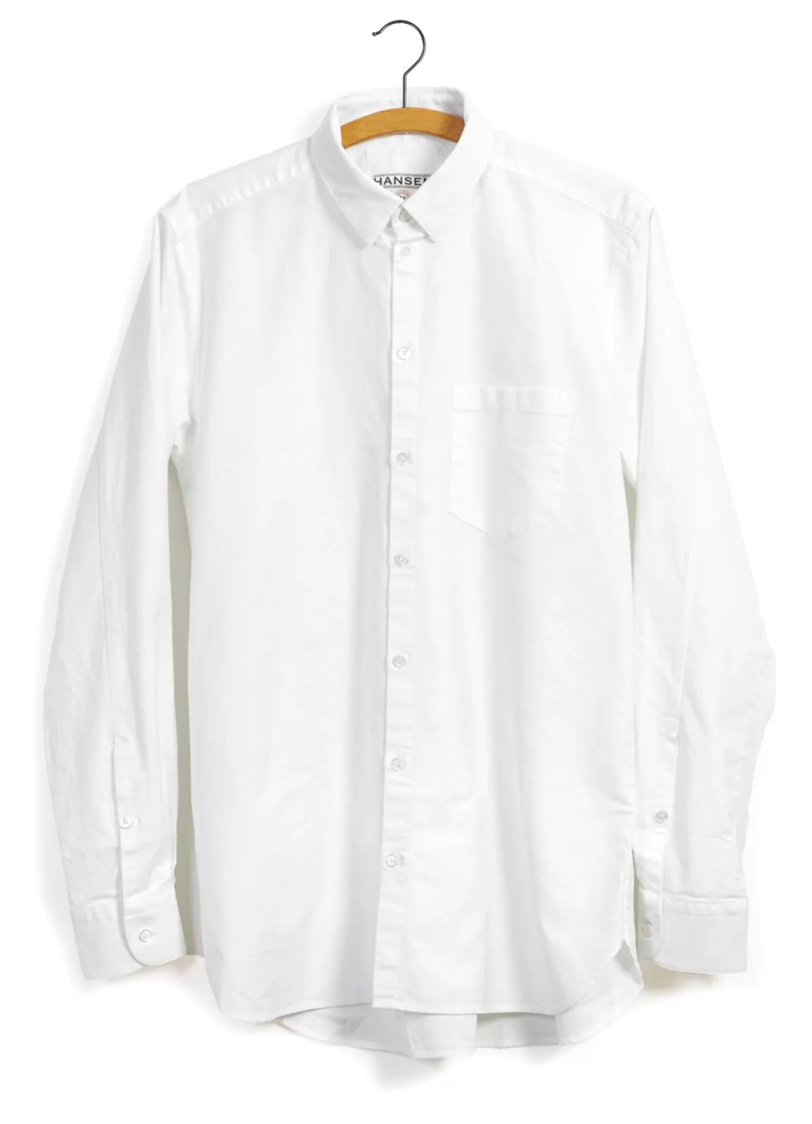 Sale Haakon | Hidden Button Down Shirt | White Shirts