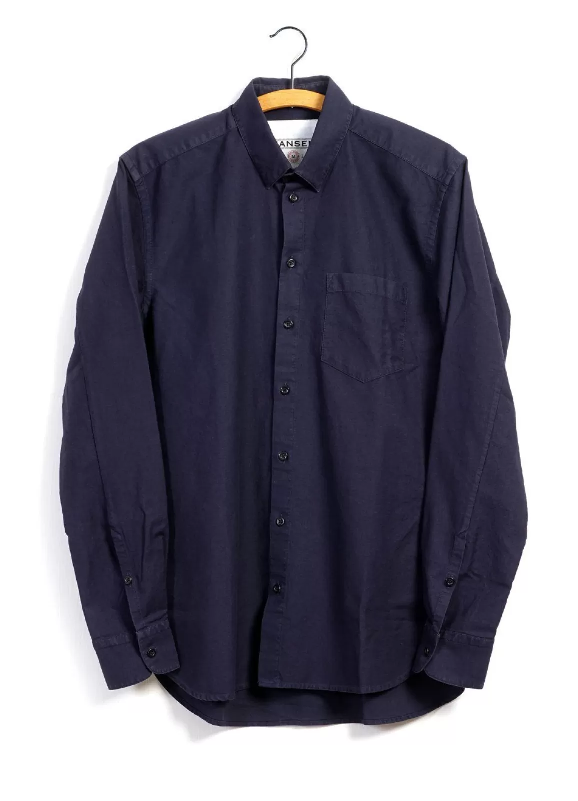 Clearance Haakon | Hidden Button-Down Shirt | Blue Shirts