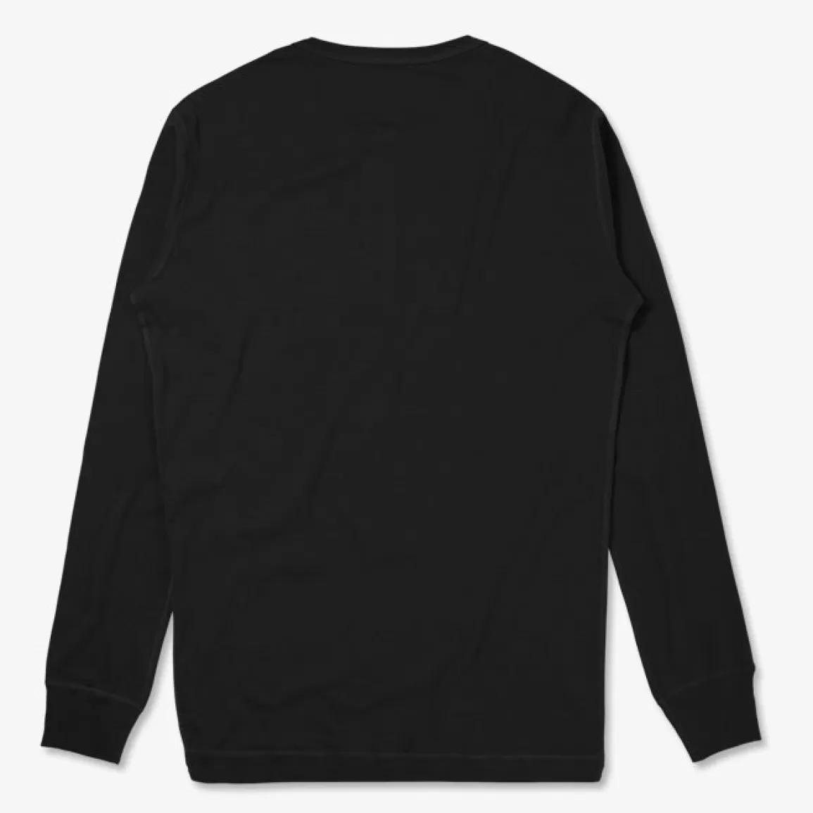 Best Sale Harri | Organic Long Sleeve Henley | Black Jerseys