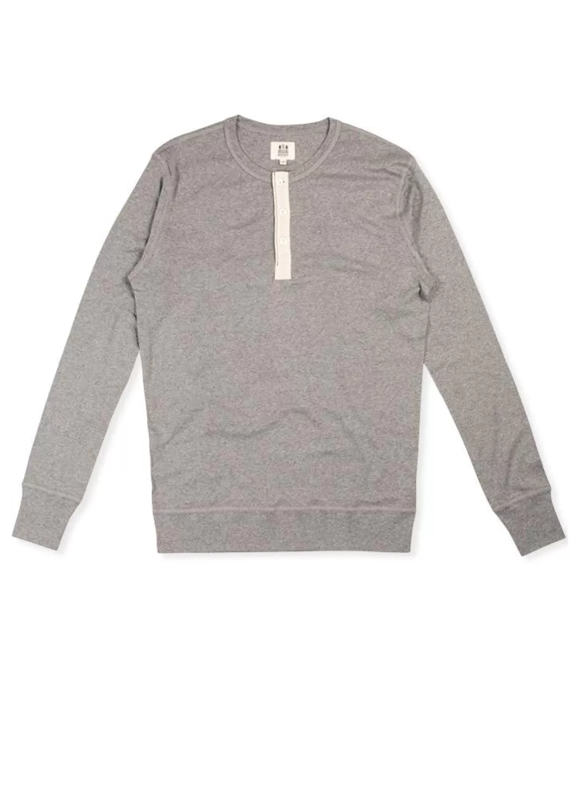 Discount Harri | Organic Long Sleeve Henley | Grey Jerseys