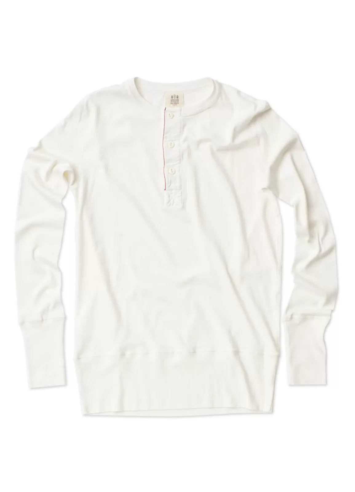 Outlet Harri | Organic Long Sleeve Henley | White Jerseys