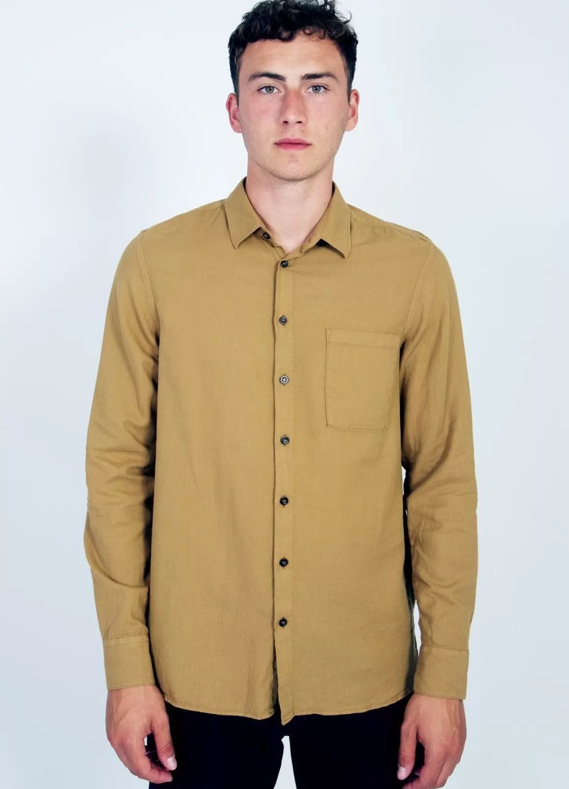 Clearance Henning | Casual Classic Shirt | Gold Shirts