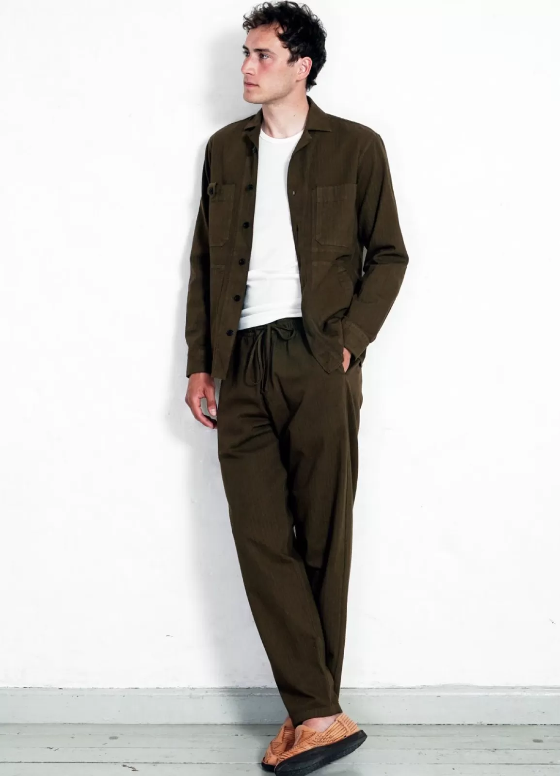 Store Jack | Casual Drawstring Pants | Plant Trousers