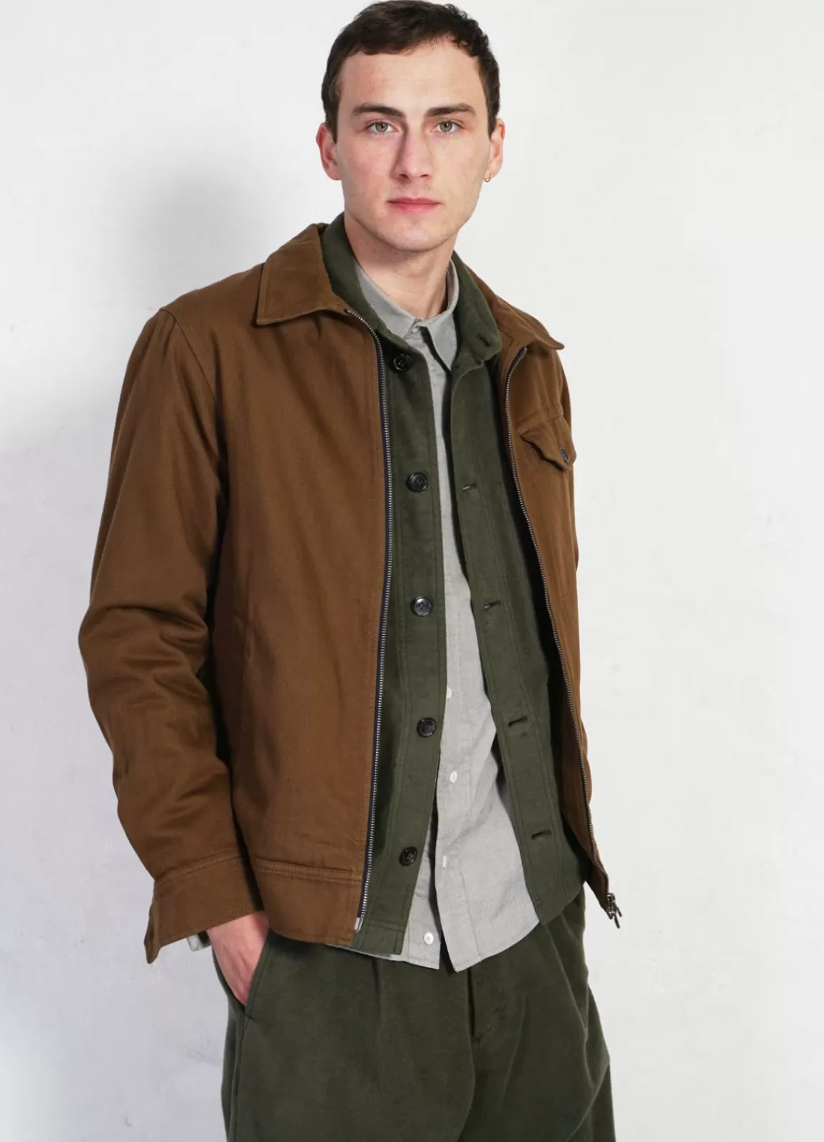 Outlet Jarle | Casual Zipper Jacket | Nut Jacket & Coats