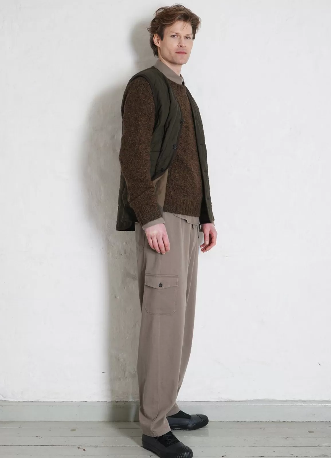 Flash Sale Jimmy | Casual Cargo Drawstring Pants | Light Grey Trousers