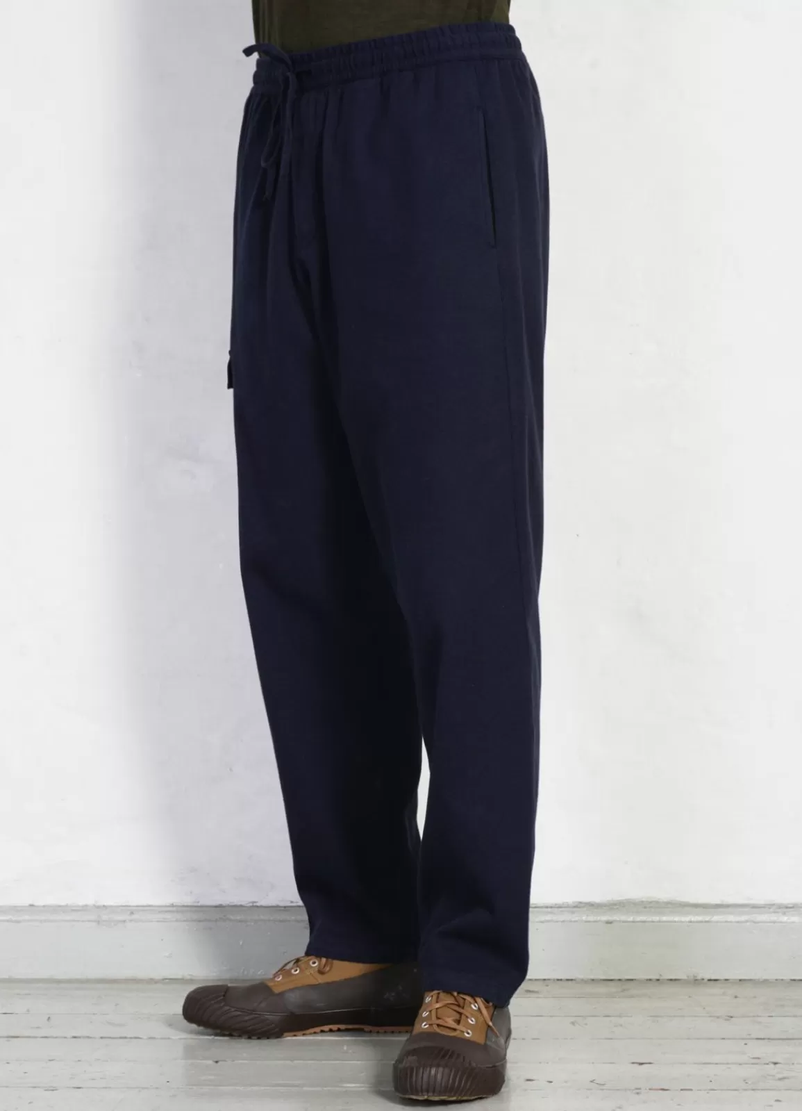 Hot Jimmy | Casual Cargo Drawstring Pants | Navy Trousers