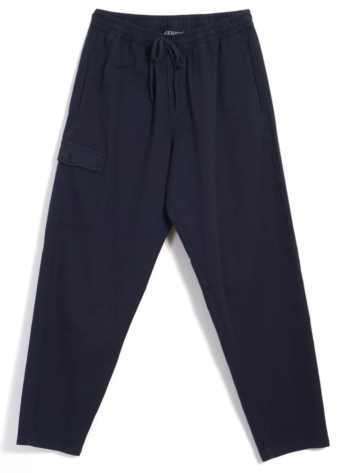 Hot Jimmy | Casual Cargo Drawstring Pants | Navy Trousers