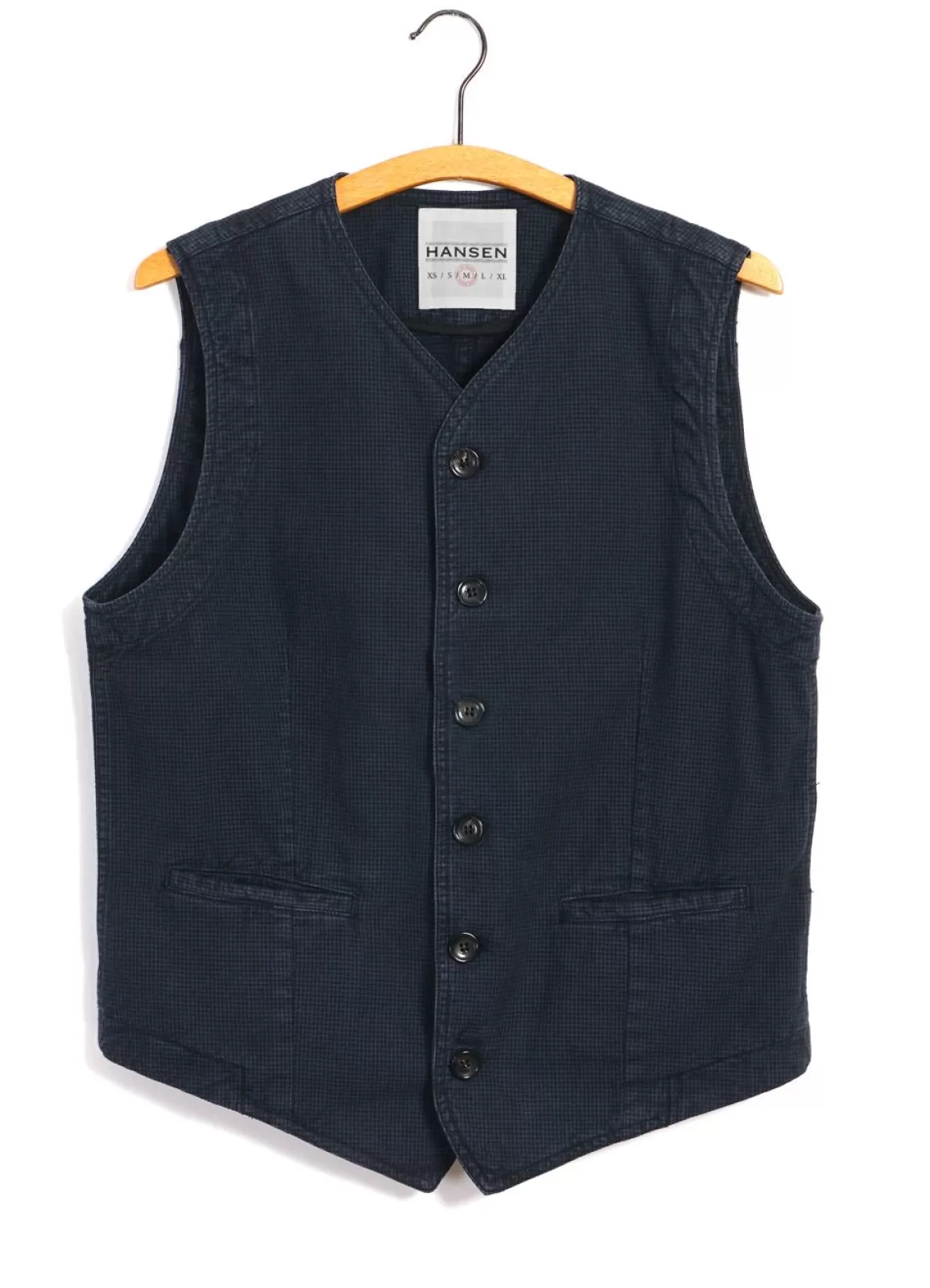 Discount Kaj | Casual Waistcoat | Black Navy Waistcoats