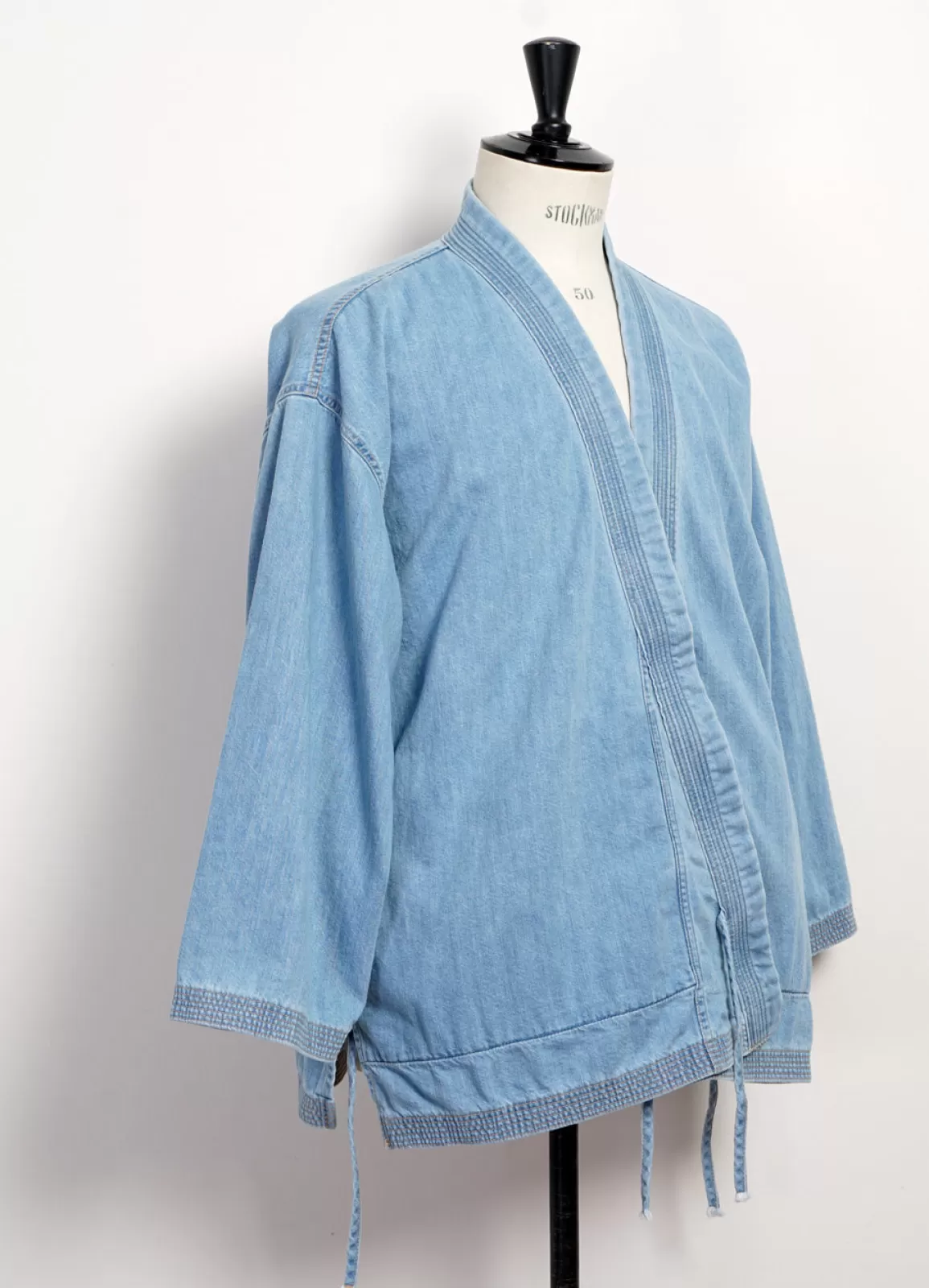 Best Sale Kakashi | 8Oz Kimono-Style Denim Shirt | Processed Indigo Shirts