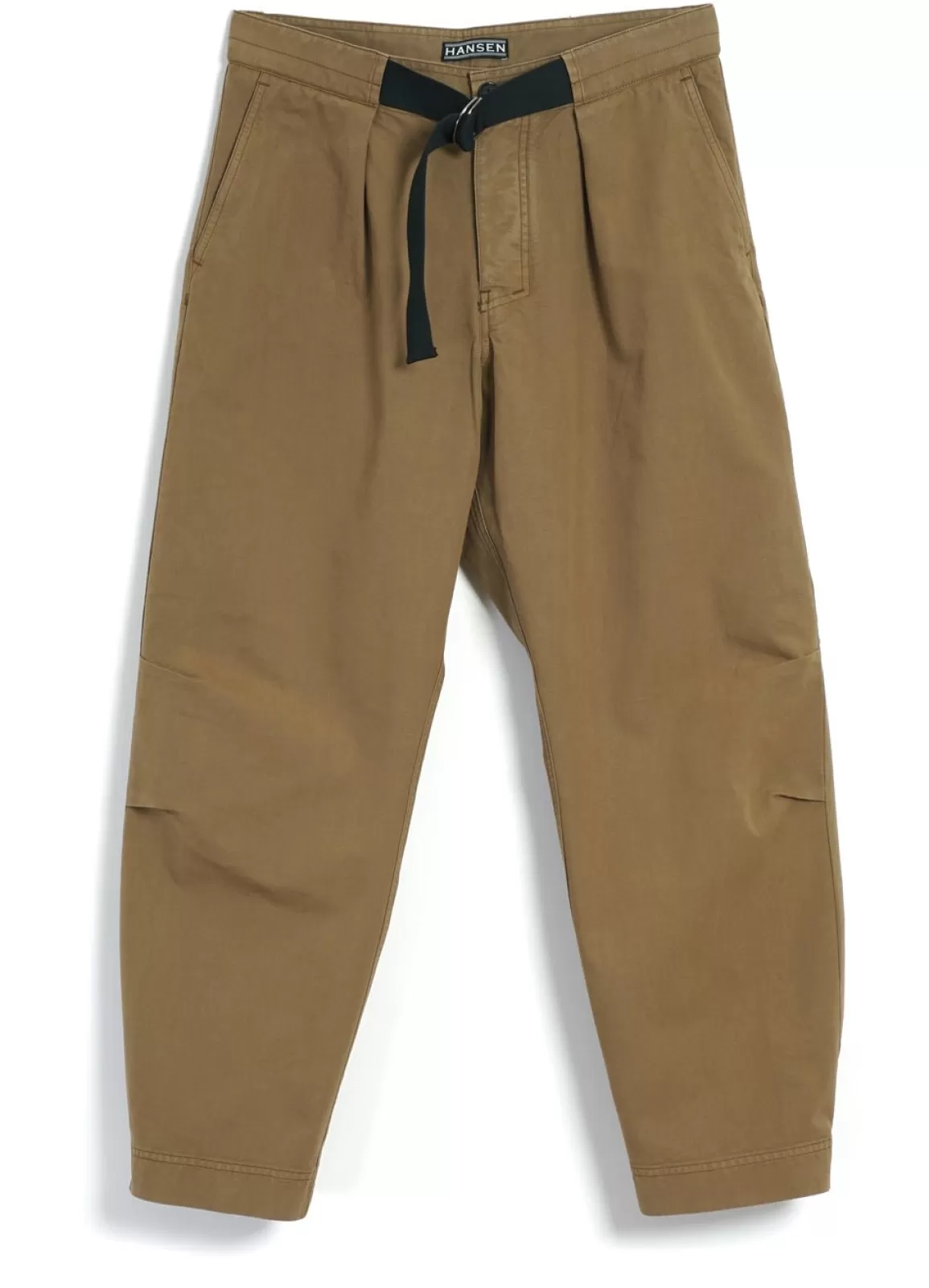 Clearance Karlo | Wide Cut Utility Trousers | Khaki Trousers