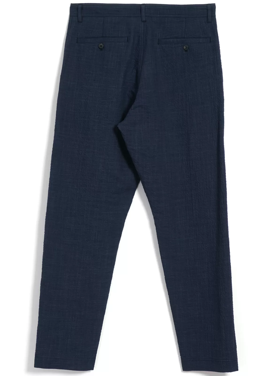 Shop Ken | Wide Cut Trousers | Crinkle Blue Suiting