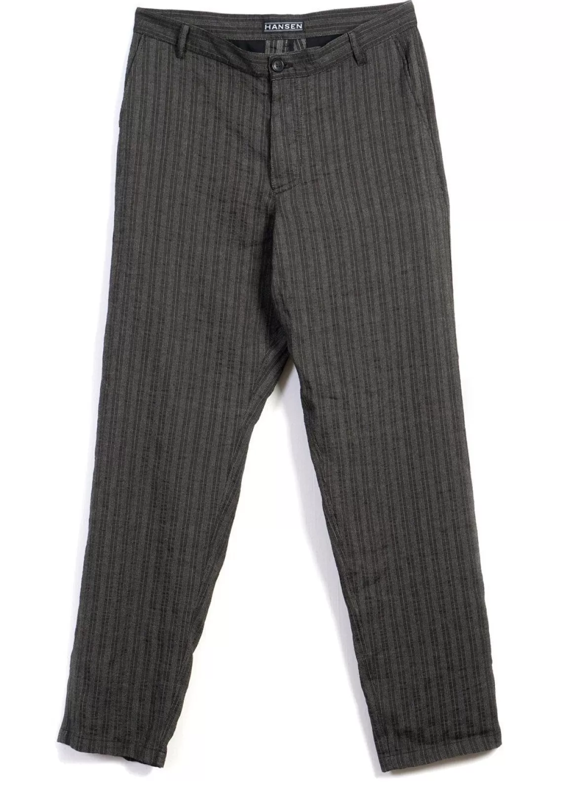 Store Ken | Wide Cut Trousers | Taupe Stripes Suiting