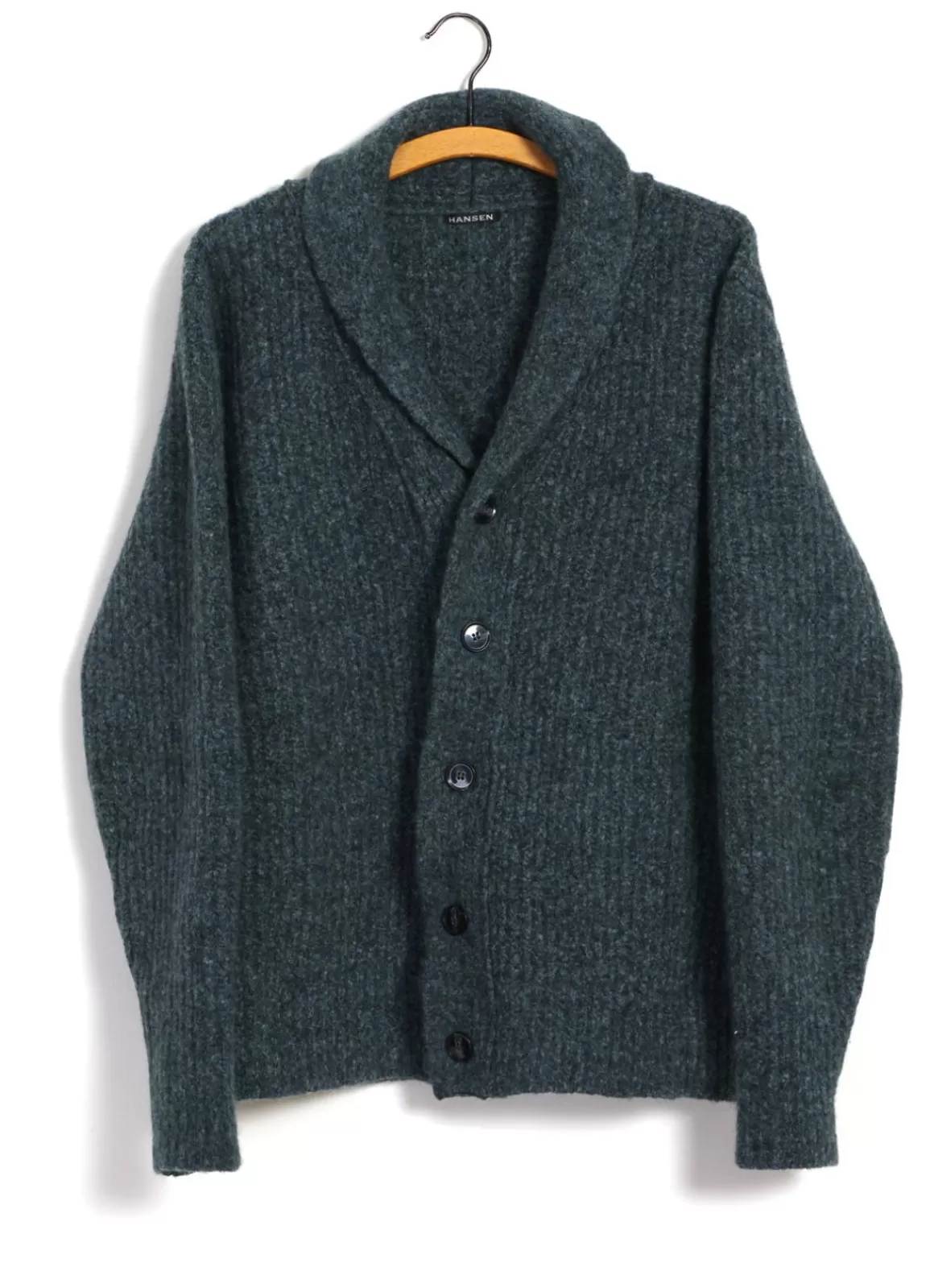 Flash Sale Larsen | Shawl Collar Cardigan | Petrolium Knitwear