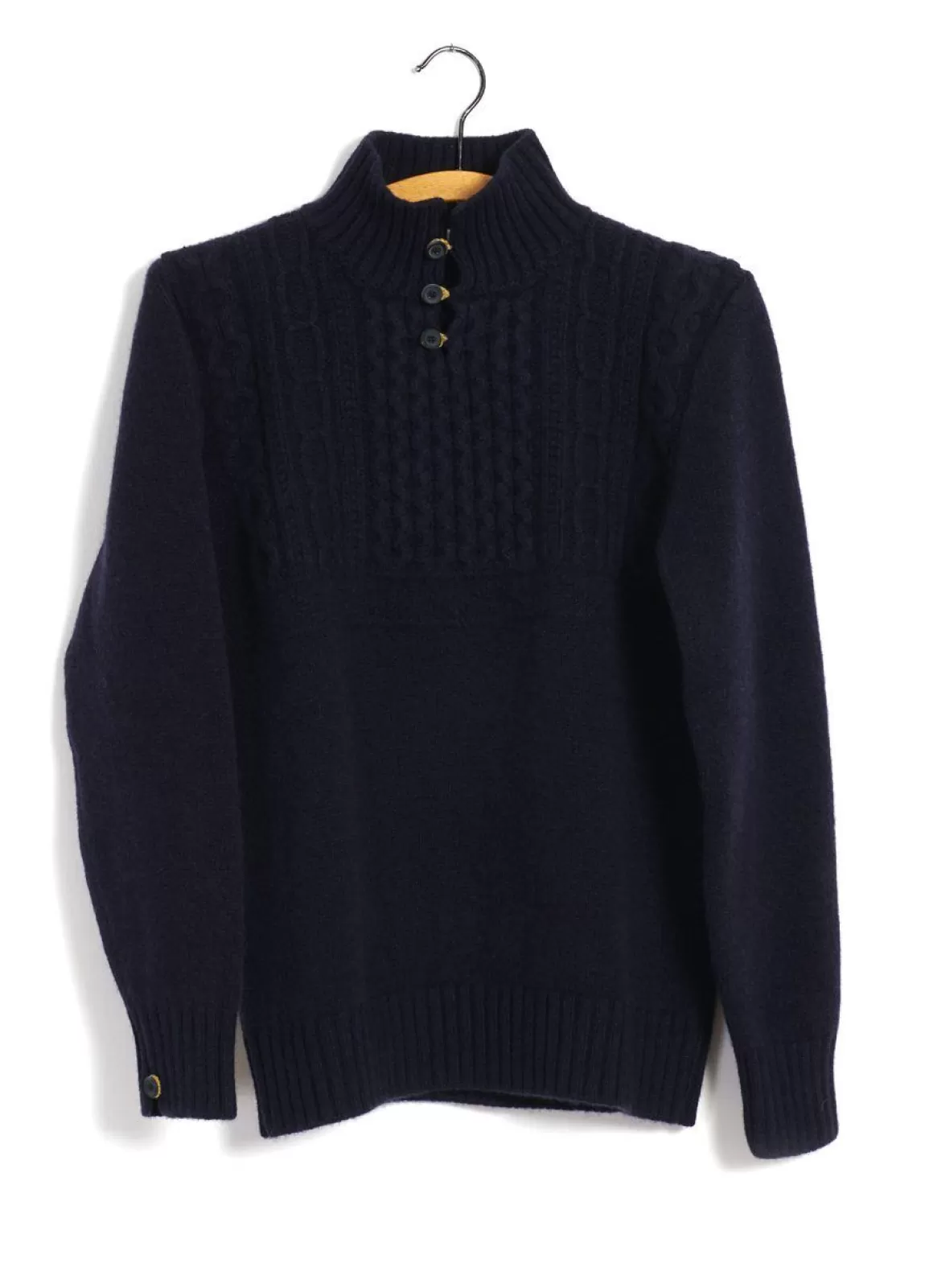 Hot Mairtin Beag | Merino Wool Button-Up Knit | Nocturne Knitwear