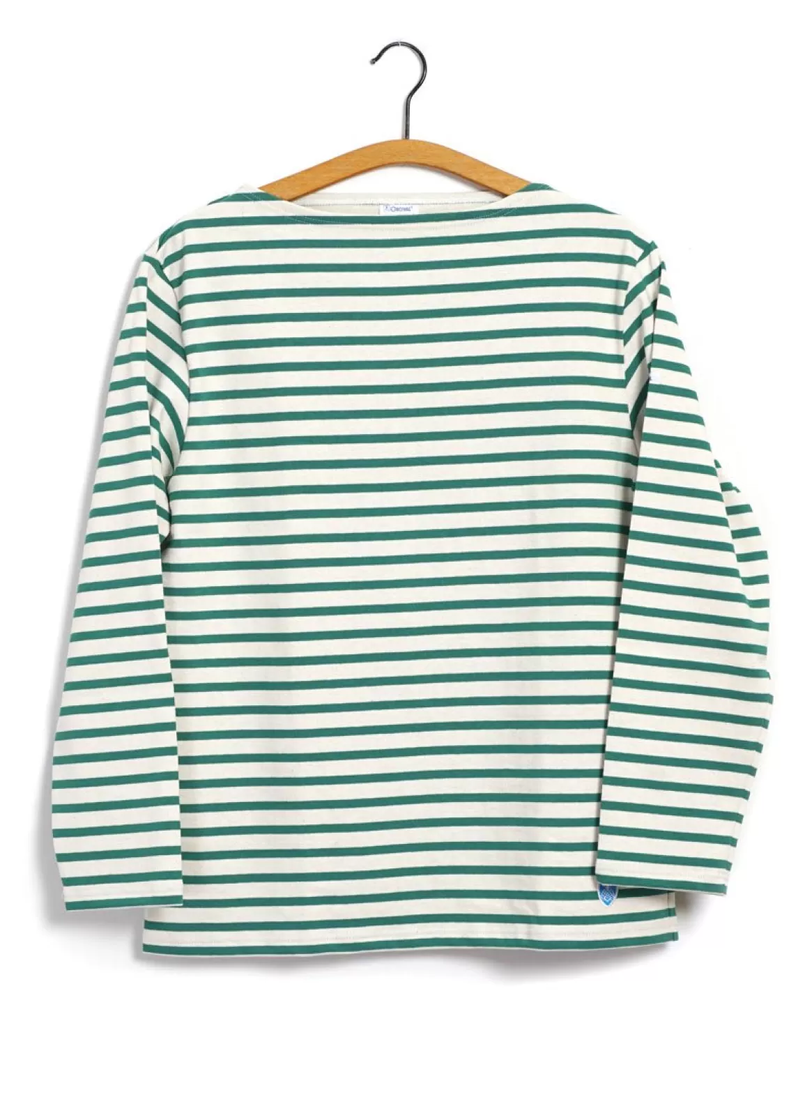 Sale Marine Nationale | Striped T-Shirt | Ecru Grass Jerseys