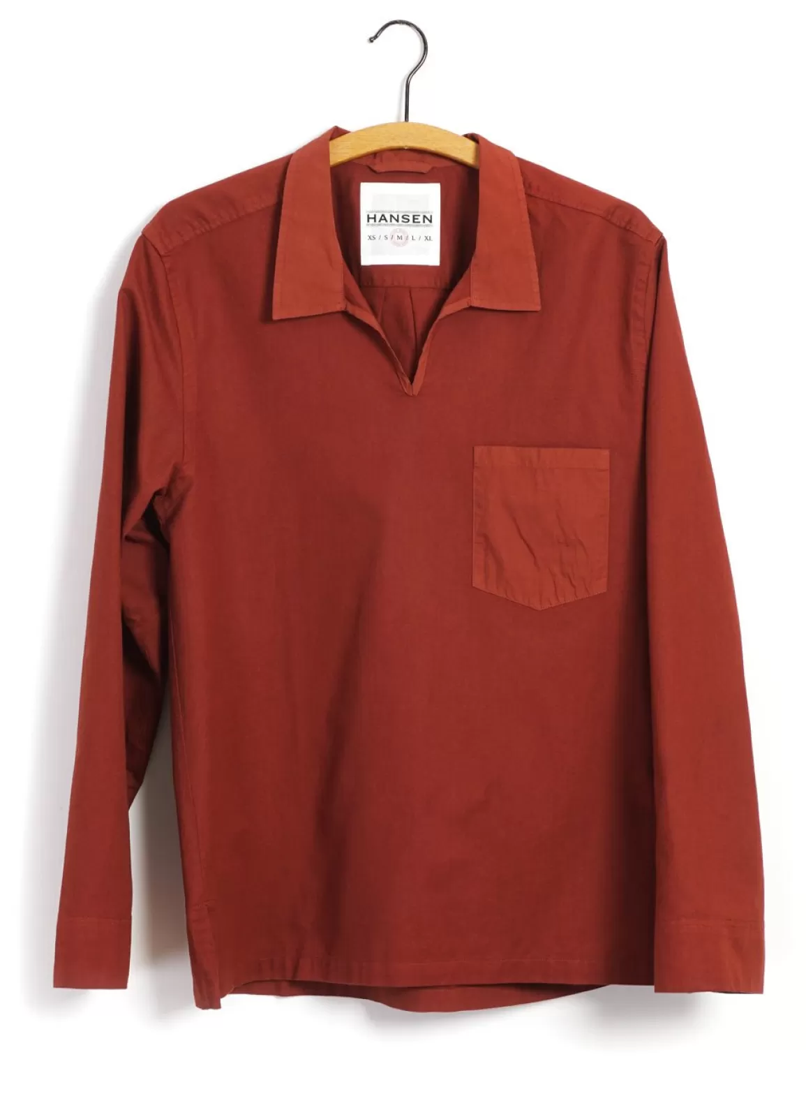 Hot Marius | Casual Pull On Shirt | Terracotta Shirts