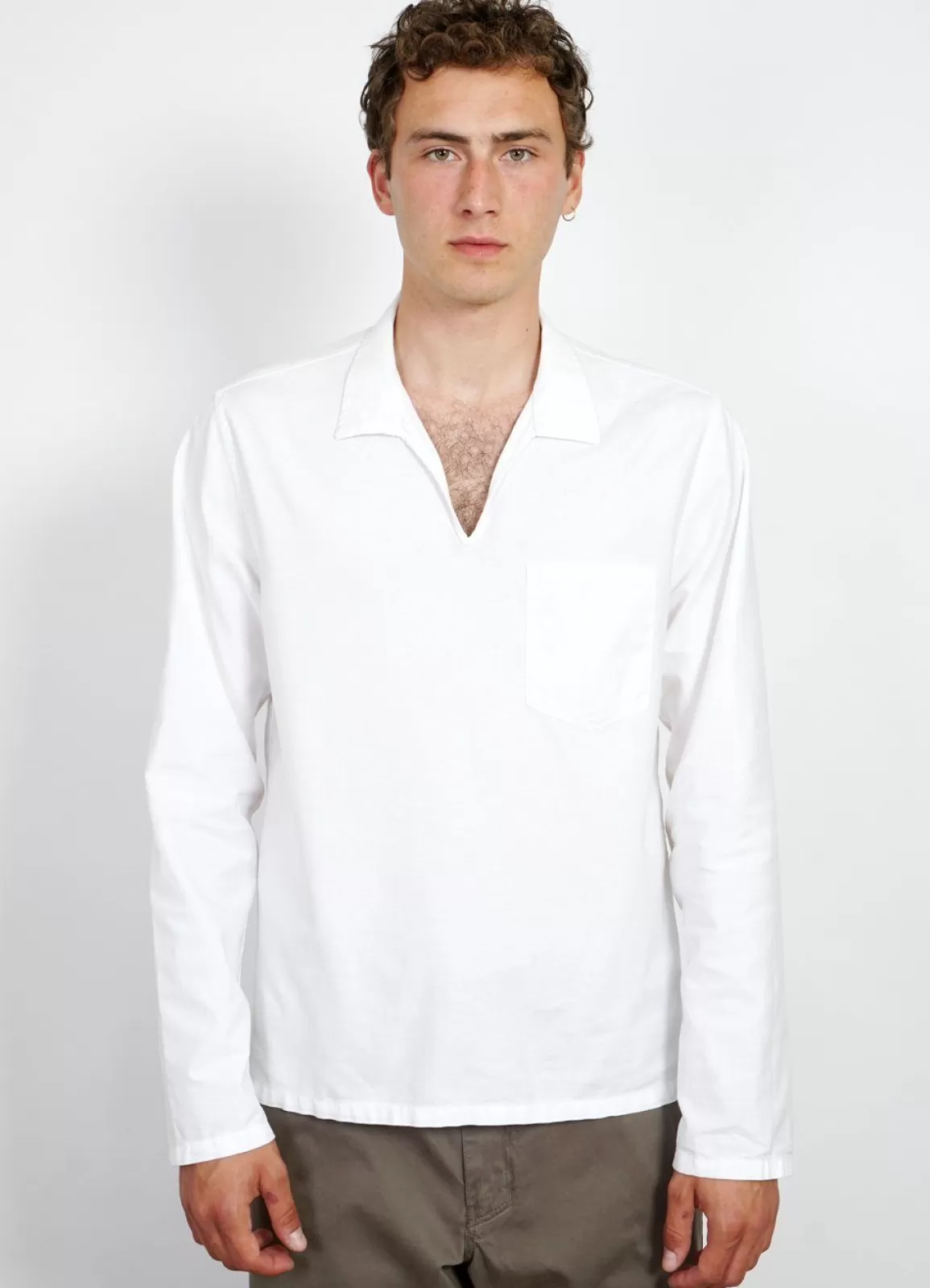 Cheap Marius | Casual Pull On Shirt | White Shirts