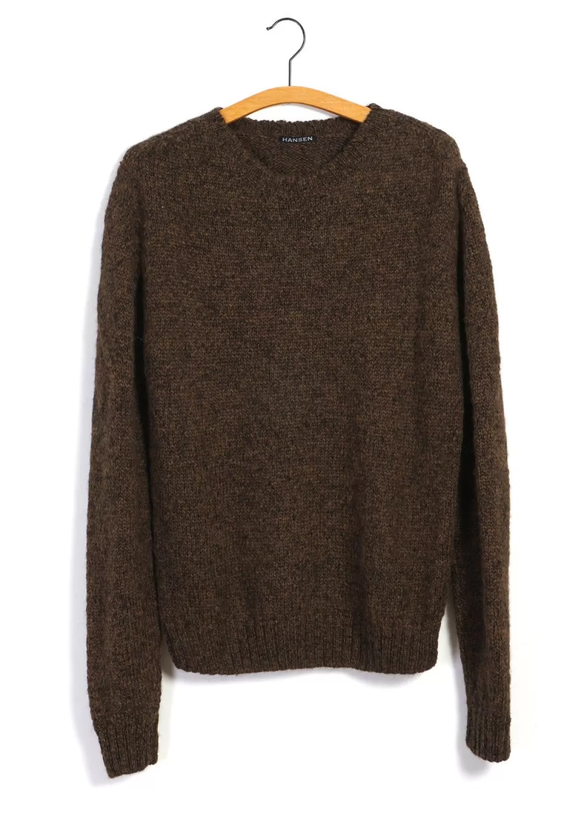 Sale Mattias | Knitted Crew Neck Sweater | Tobacco Knitwear