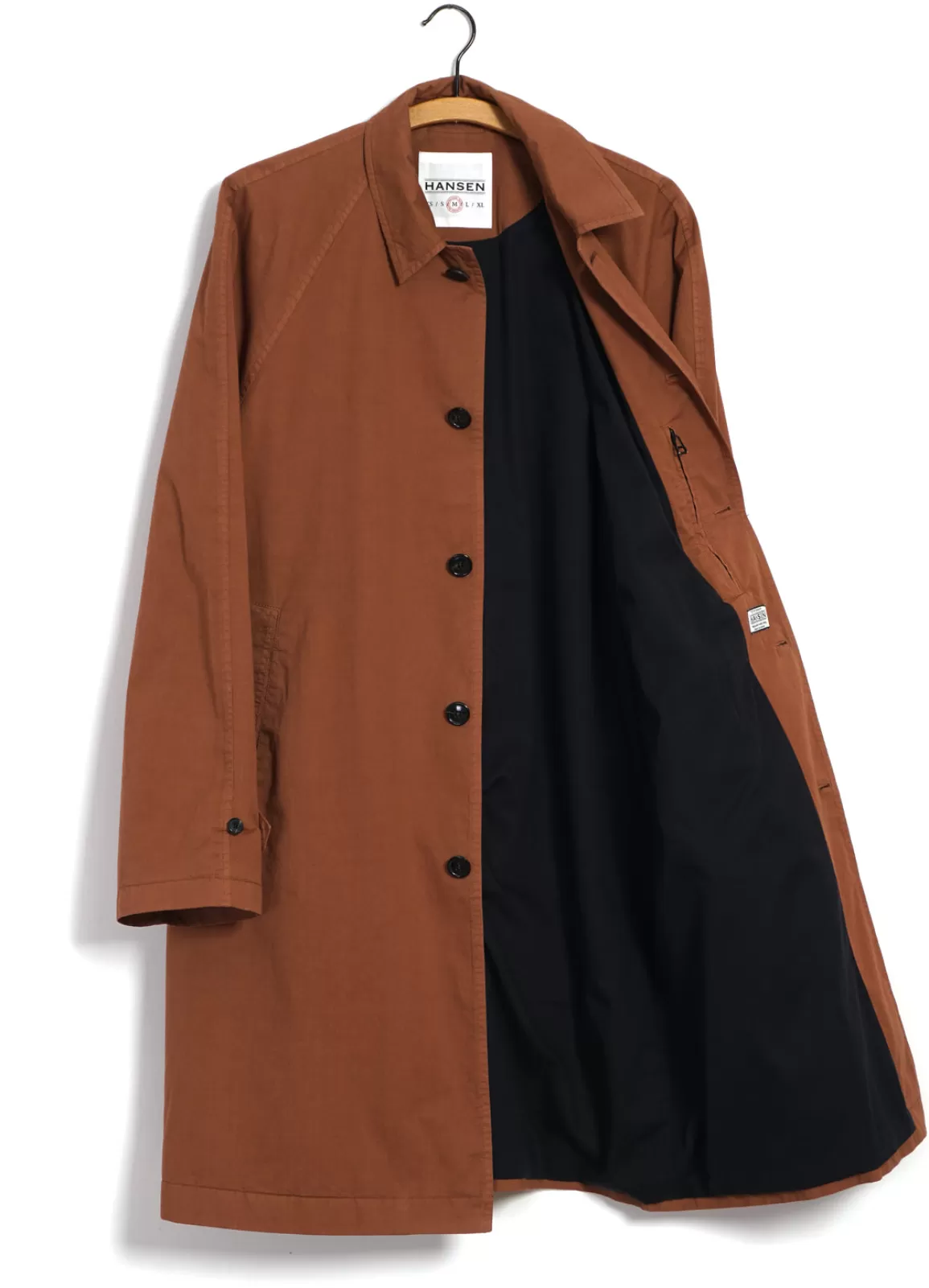 Discount Moritz | Long Windbreaker Coat | Copper Jacket & Coats