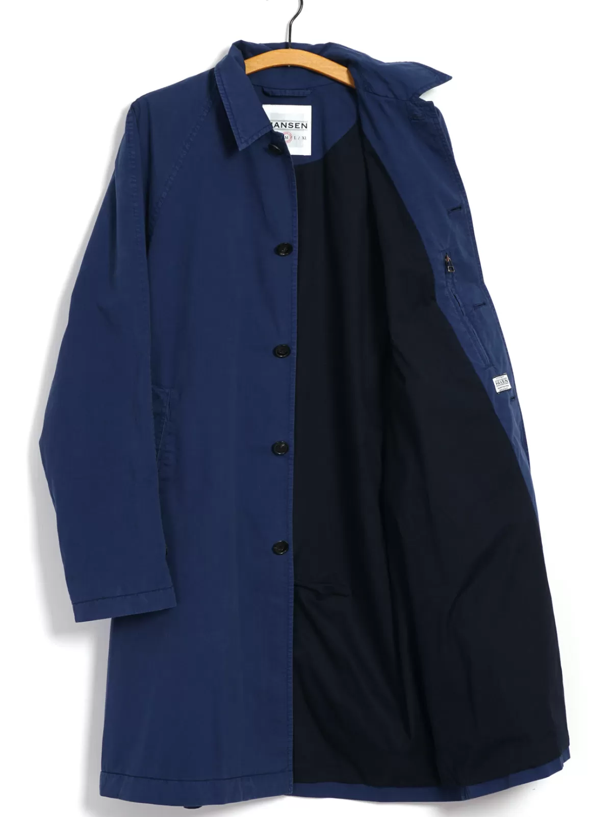 Best Moritz | Long Windbreaker Coat | Work Blue Jacket & Coats