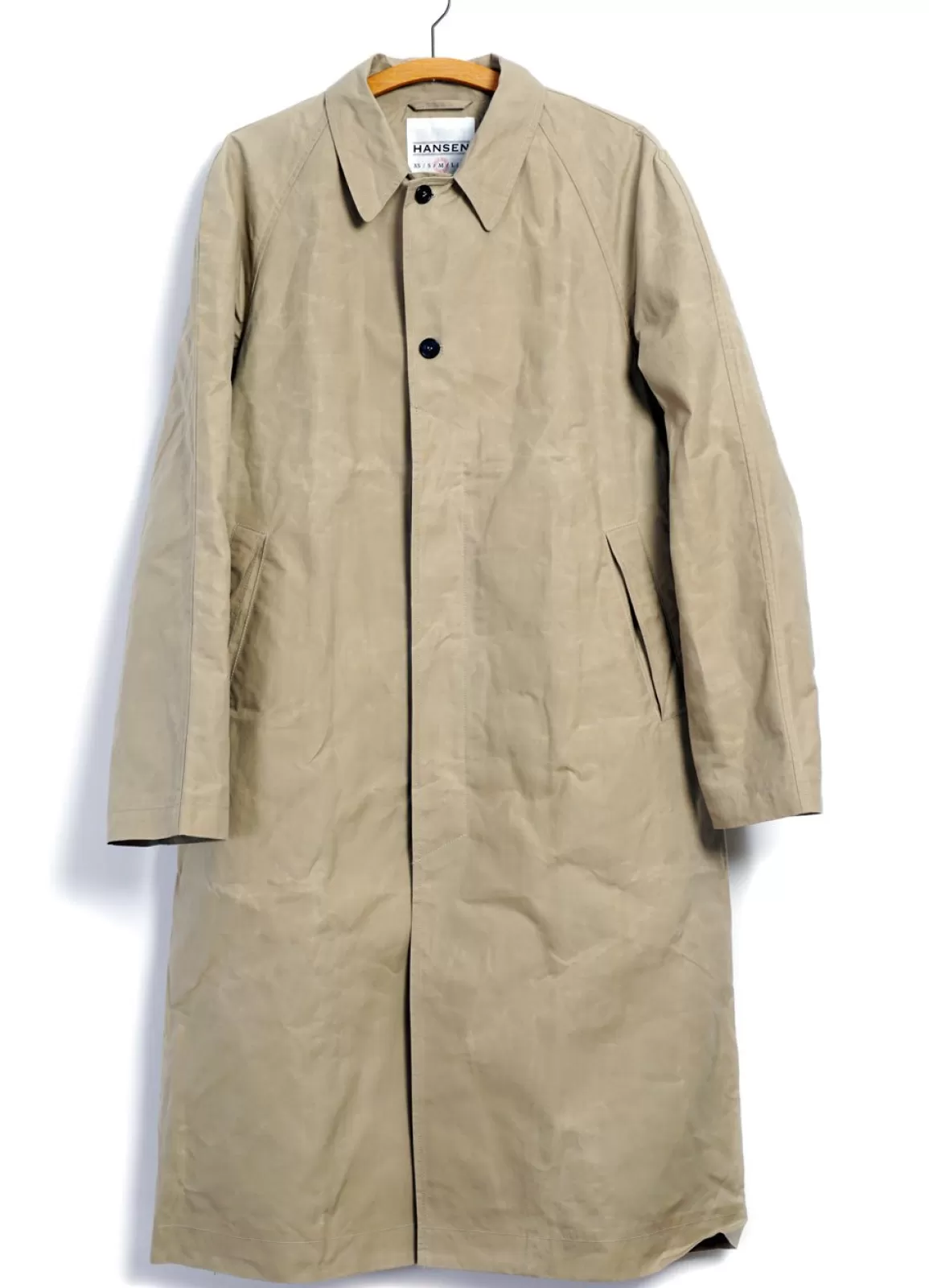 Cheap Morten | Long Windbreaker Coat | Sand Jacket & Coats