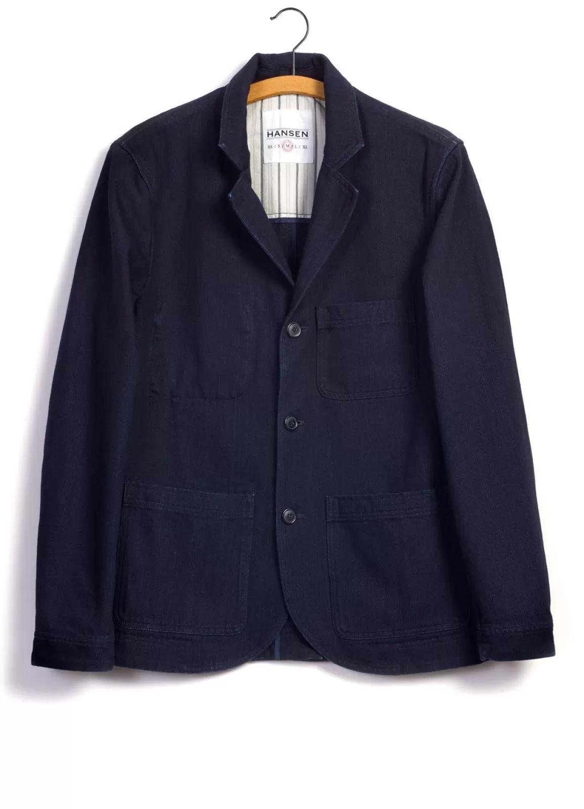 Sale Nicolai | Informal 3-Button Blazer | Black Indigo Blazers