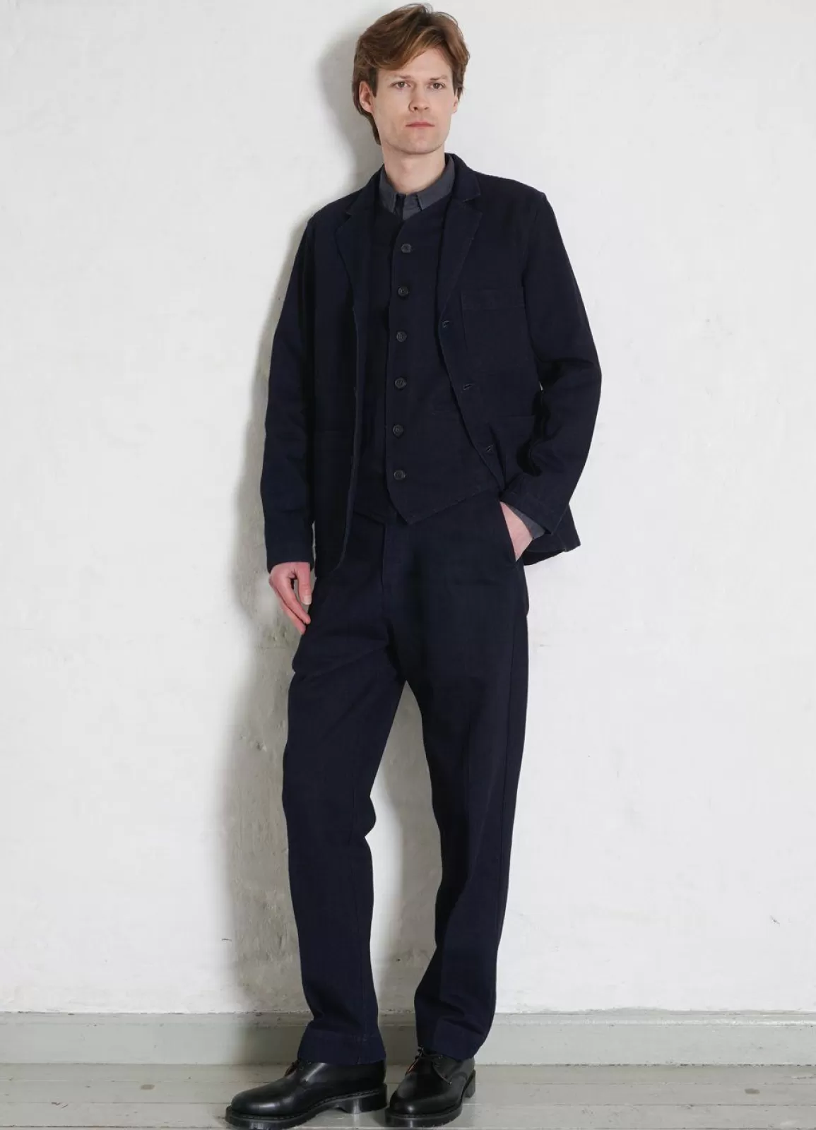 Sale Nicolai | Informal 3-Button Blazer | Black Indigo Blazers