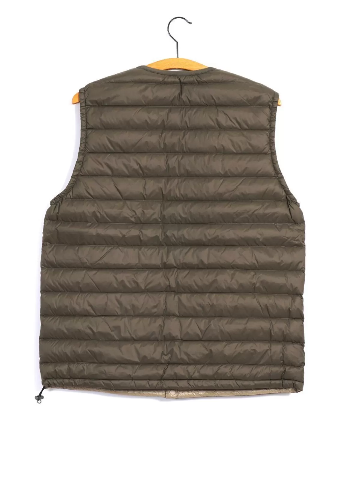 New Nylon Taffeta | Padded Vest | Olive Waistcoats