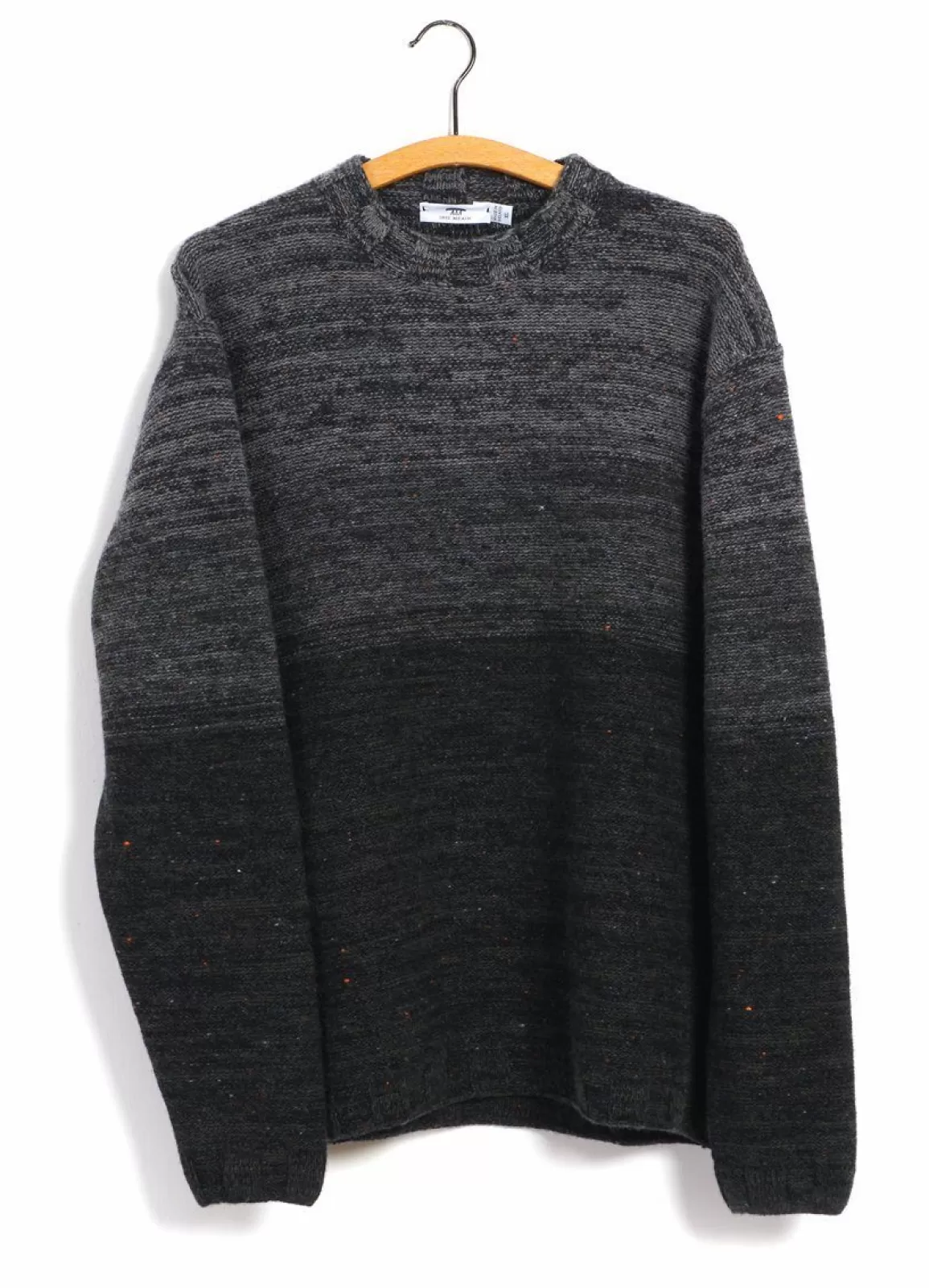 Cheap Ombre Mock-Neck | Wool & Cashmere-Blend Sweater | Black/Grey Knitwear