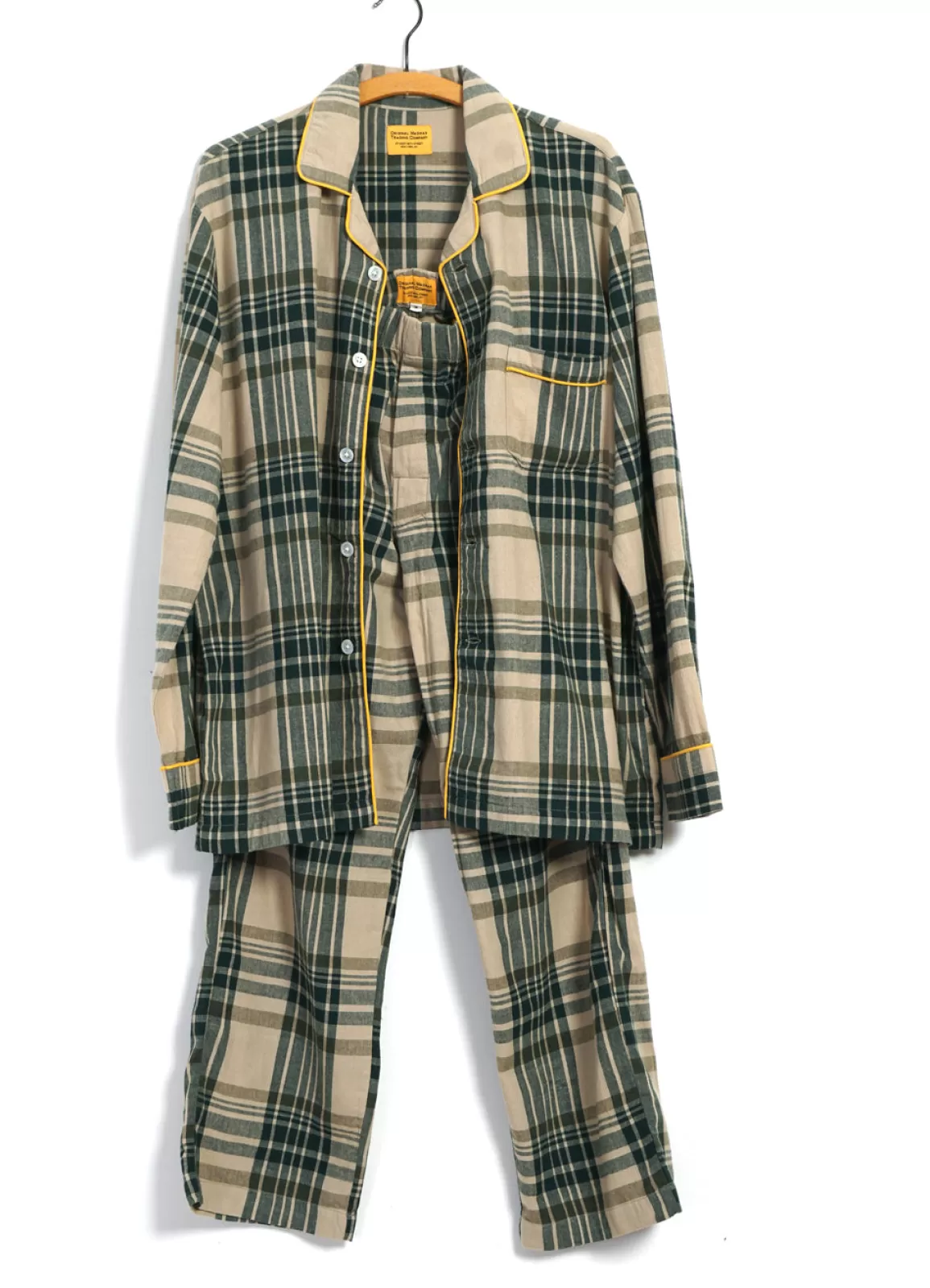 New Pajama Suit | Winter Madras Weave | Green Checks Homewear