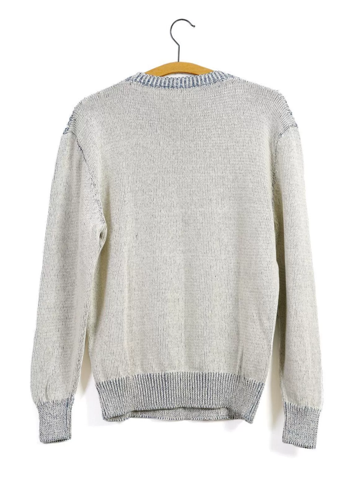 Discount Patented Aran | Cable Knit Sweater | Blue Offwhite Knitwear