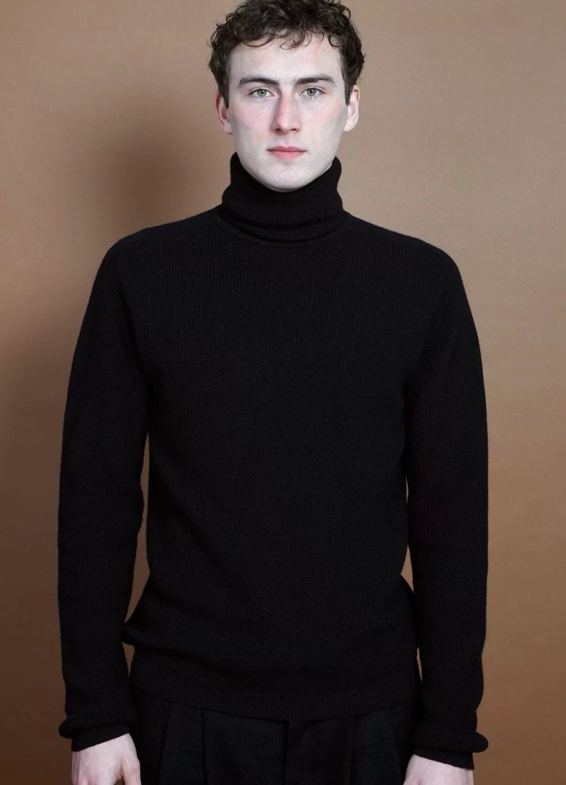 Hot Patrick | Knitted Turtleneck Sweater | Black Knitwear