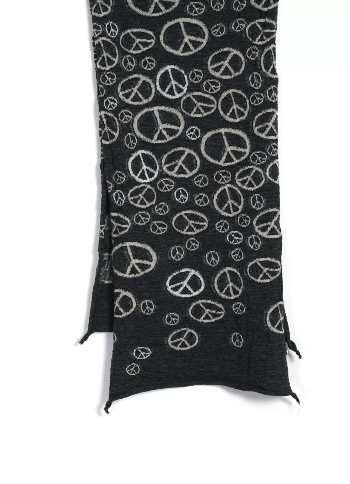 Fashion Peace | Compressed Wool Scarf | Black Scarves