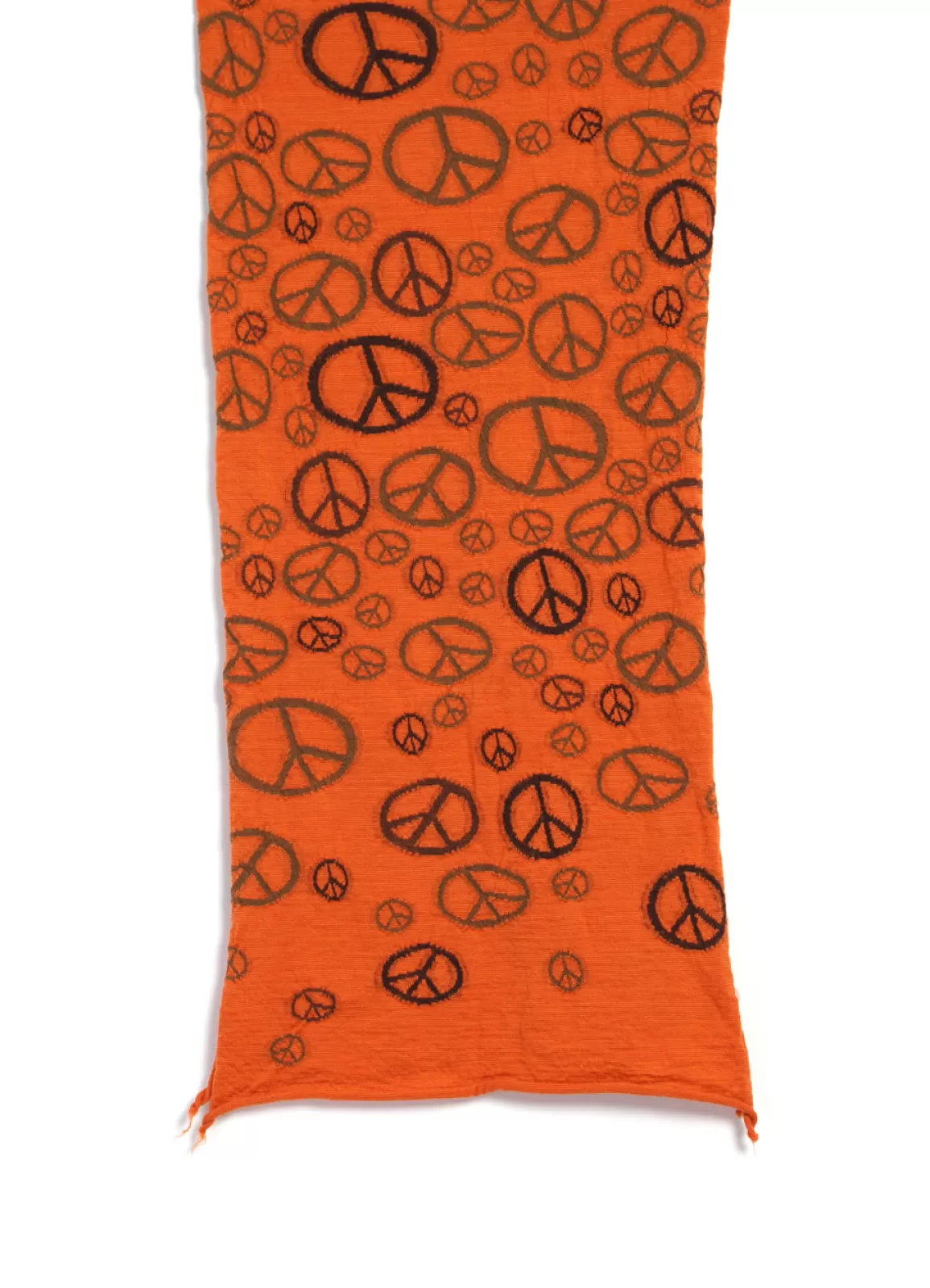 Best Sale Peace | Compressed Wool Scarf | Orange Scarves