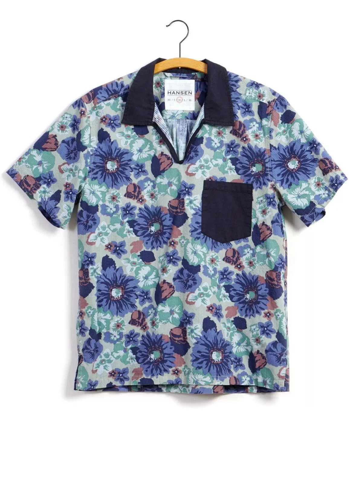 Cheap Phillip | Short Sleeve Pull-On Shirt | Flower/Navy Shirts