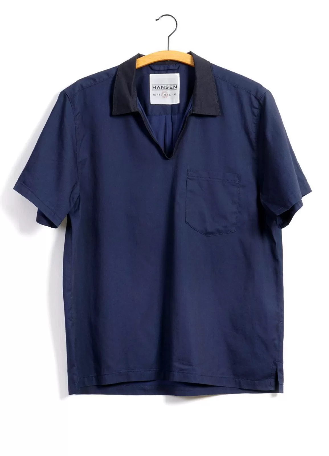 Discount Phillip | Short Sleeve Pull-On Shirt | Indigo Shirts