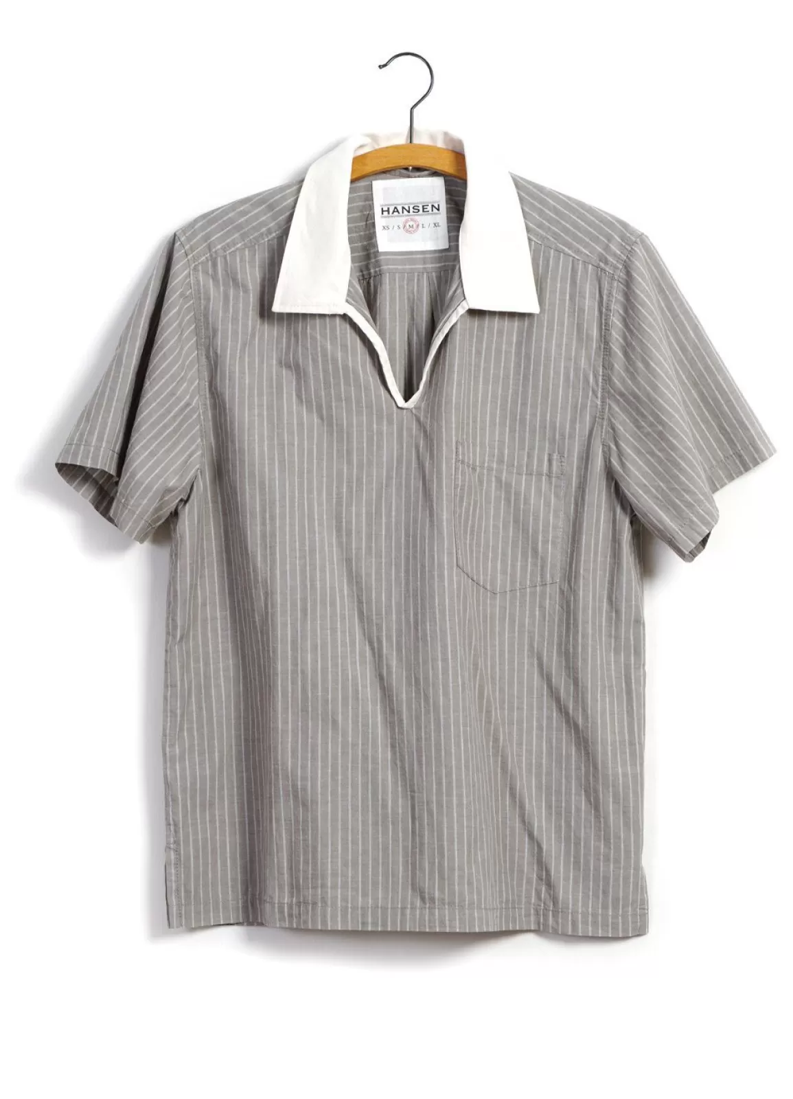 Fashion Phillip | Short Sleeve Pull-On Shirt | Stripe/Nature Shirts