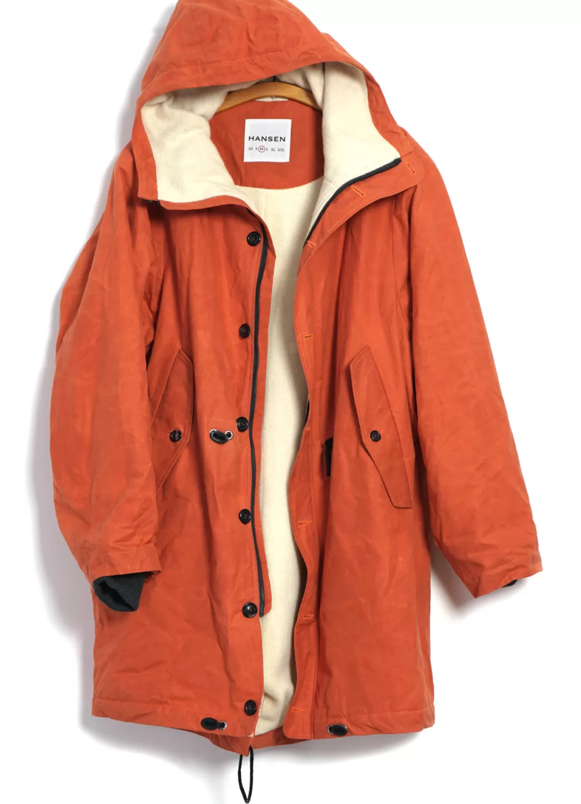 Cheap Rasmus | Waxed Parka With Zipper | Flare Jacket & Coats