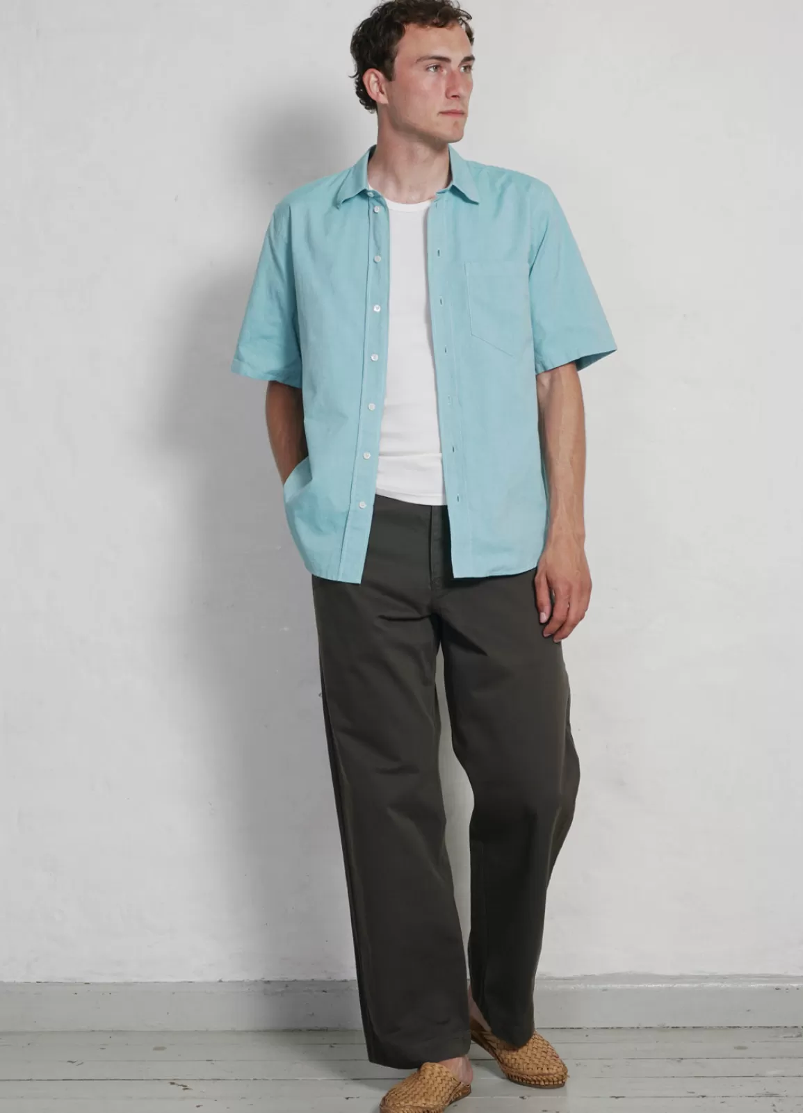 Flash Sale Reidar | Loose Fit Short Sleeve Shirt | Miami Green Shirts