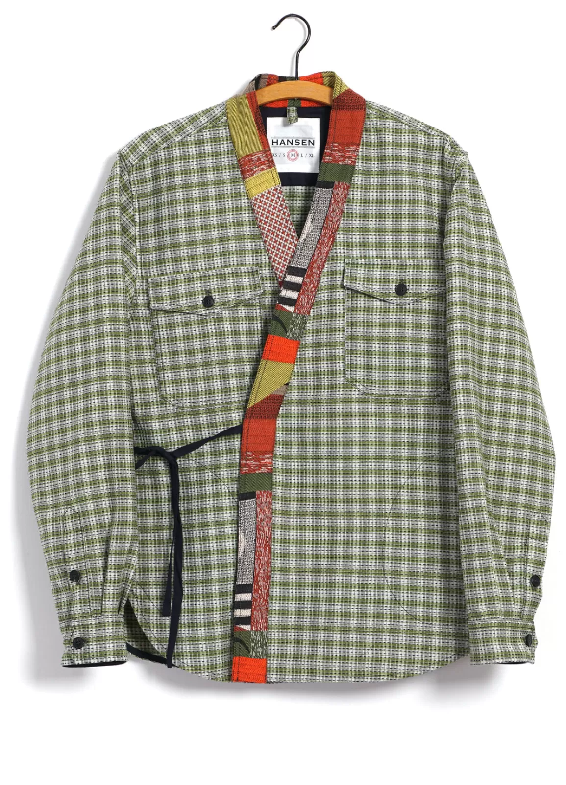 Sale Remy | East & West Shirt Jacket | Sashiko Green+ Jacket & Coats