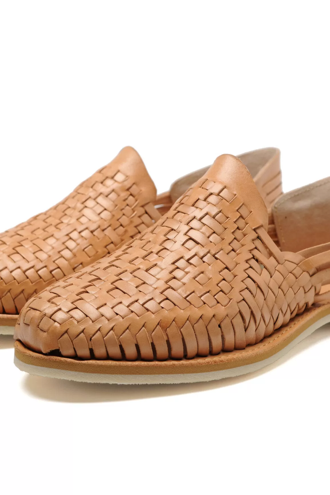 Sale Rio Grande Leather Huarache | Slip On Vegetable Tanned Sandals | Tan 1 Sandals