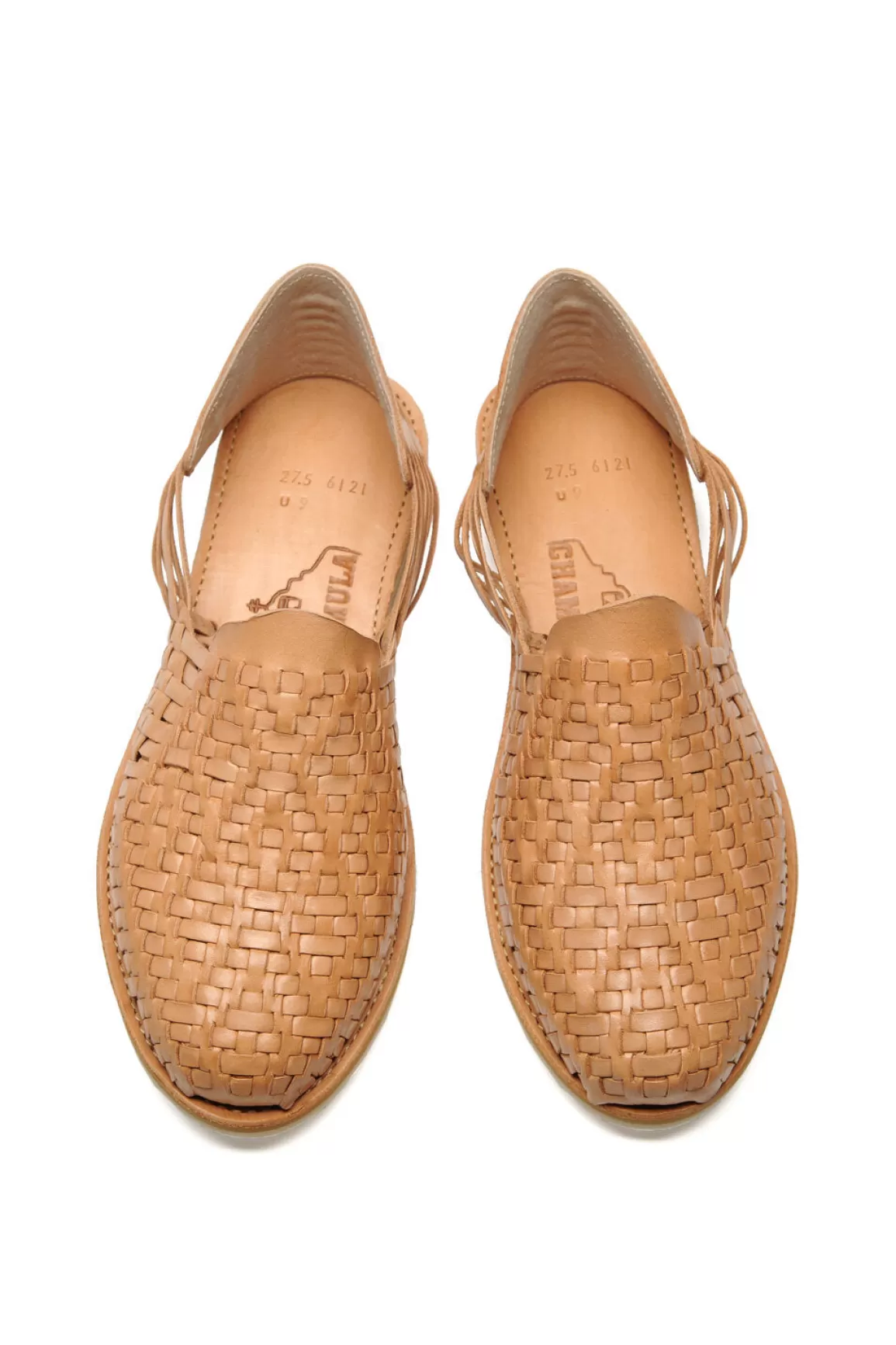 Sale Rio Grande Leather Huarache | Slip On Vegetable Tanned Sandals | Tan 1 Sandals
