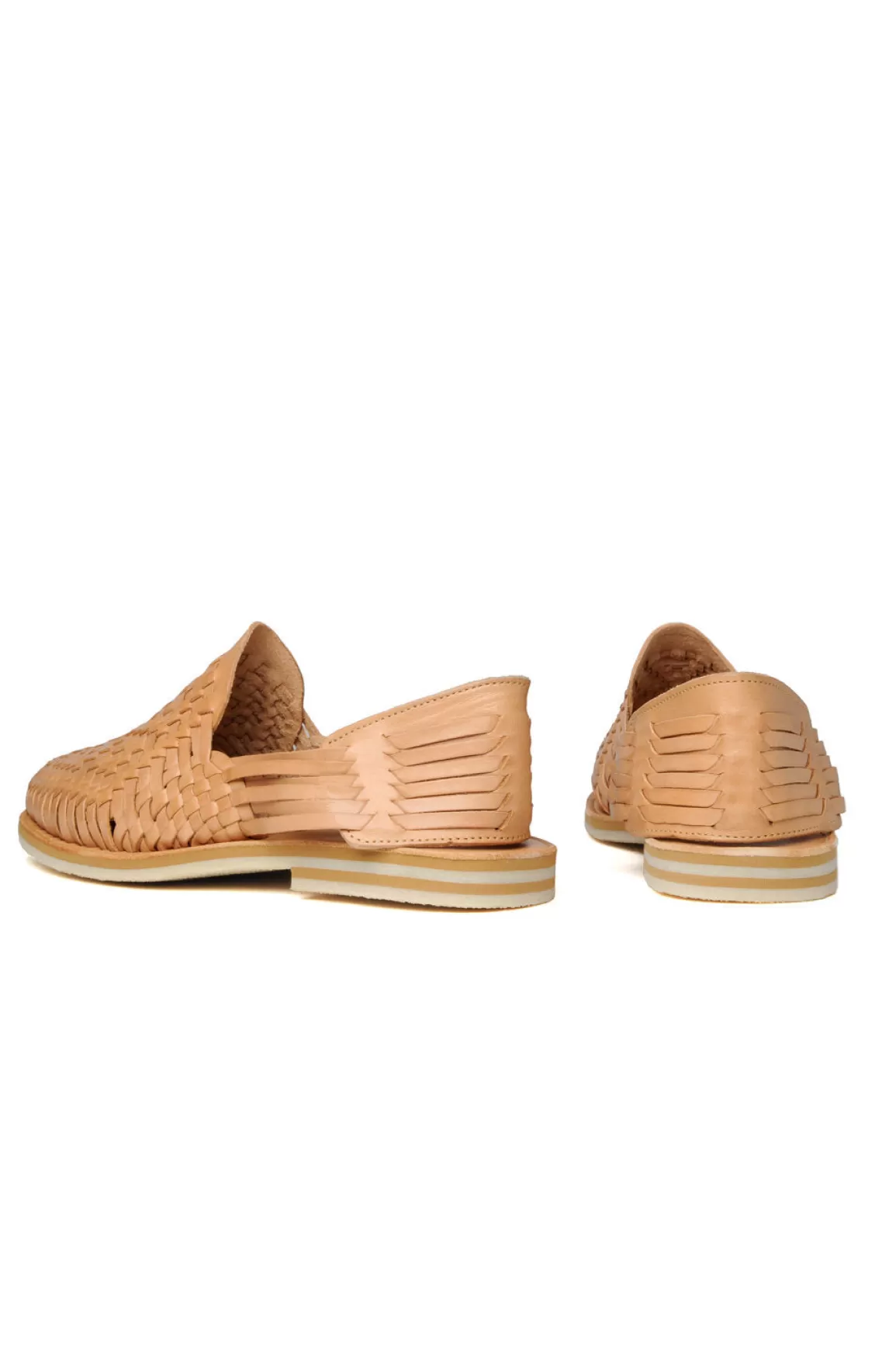 Sale Rio Grande Leather Huarache | Slip On Vegetable Tanned Sandals | Tan 1 Sandals