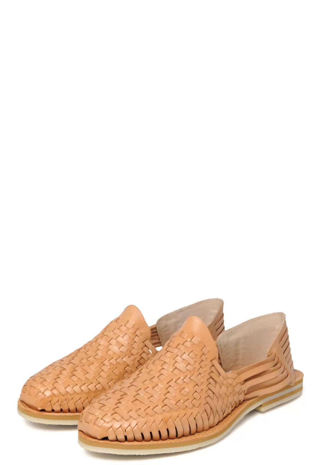 Sale Rio Grande Leather Huarache | Slip On Vegetable Tanned Sandals | Tan 1 Sandals