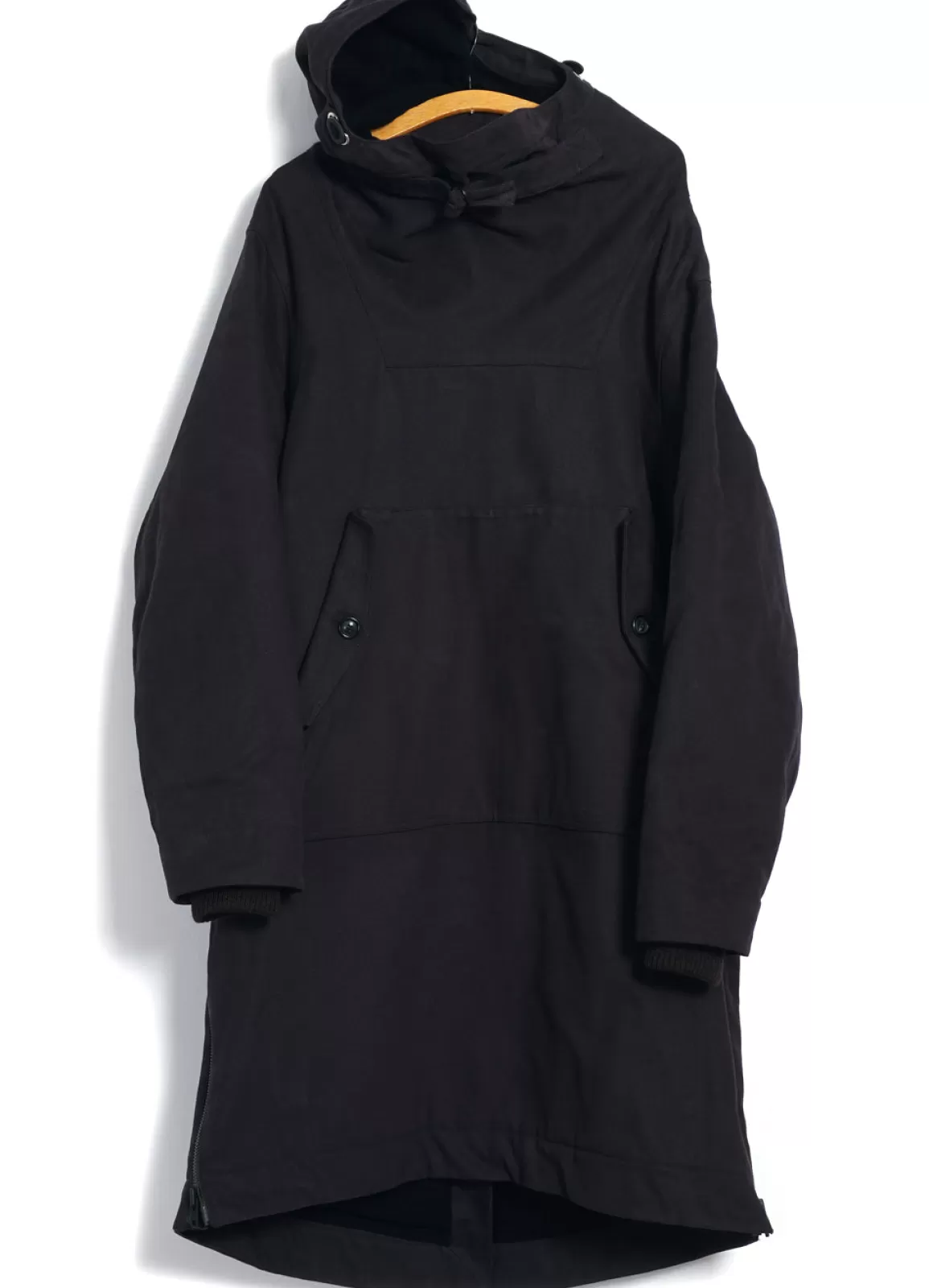 Outlet Roald | Long Double Zipper Anorak | Dark Navy Jacket & Coats