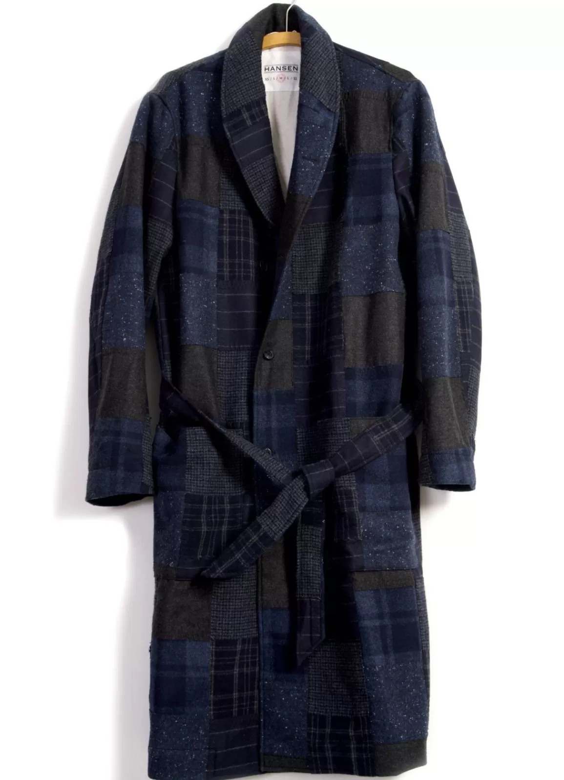 Cheap Rob | Long Shawl Collar Coat | Patchwork Jacket & Coats