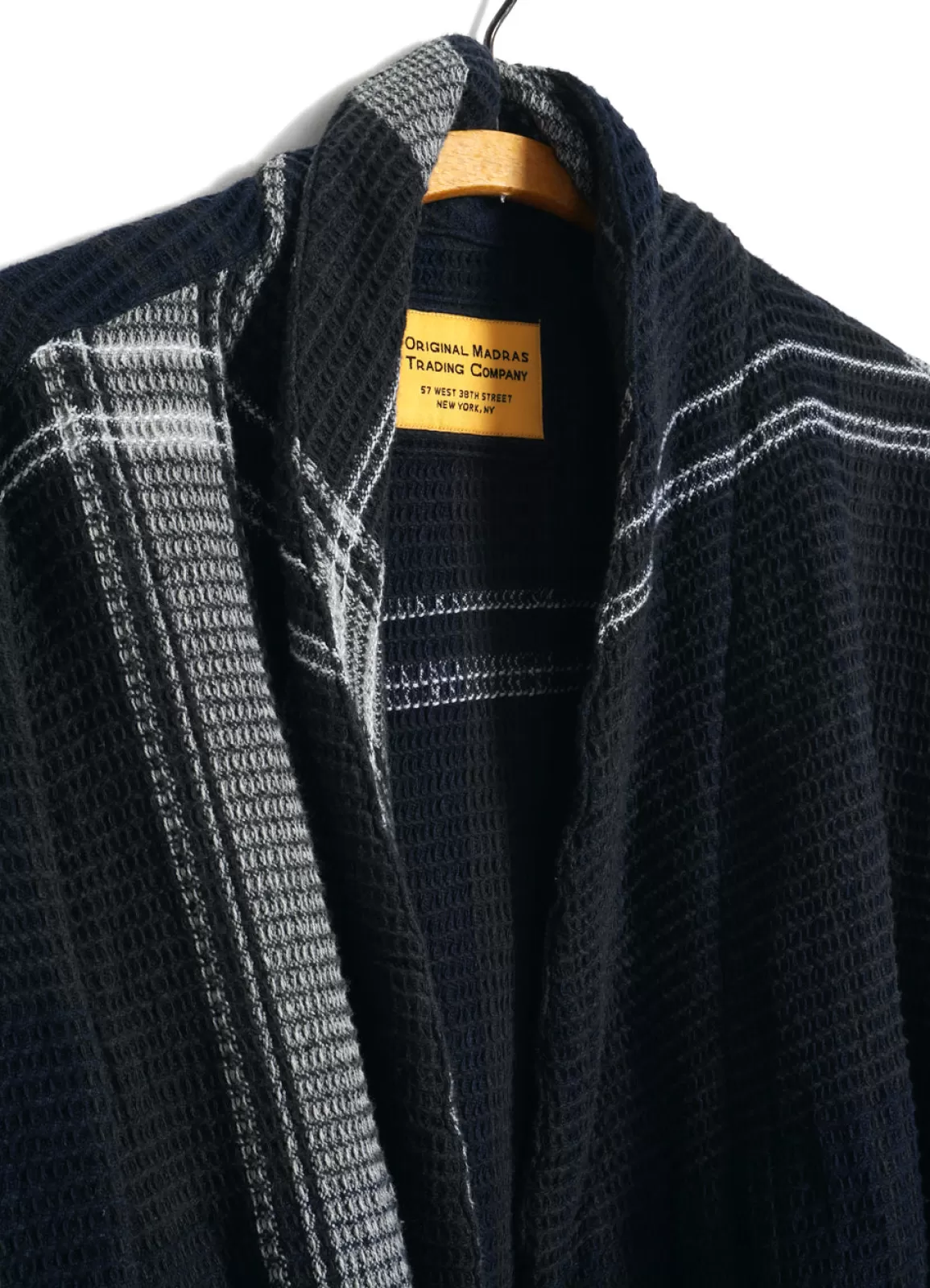 Clearance Robe | Honeycomb Weave | Black/Navy/White Homewear