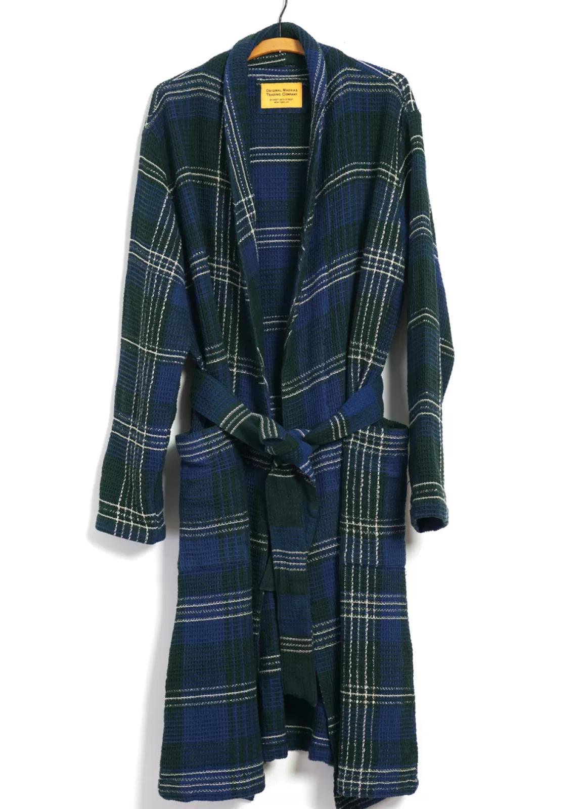 Online Robe | Honeycomb Weave | Blue/Green Homewear