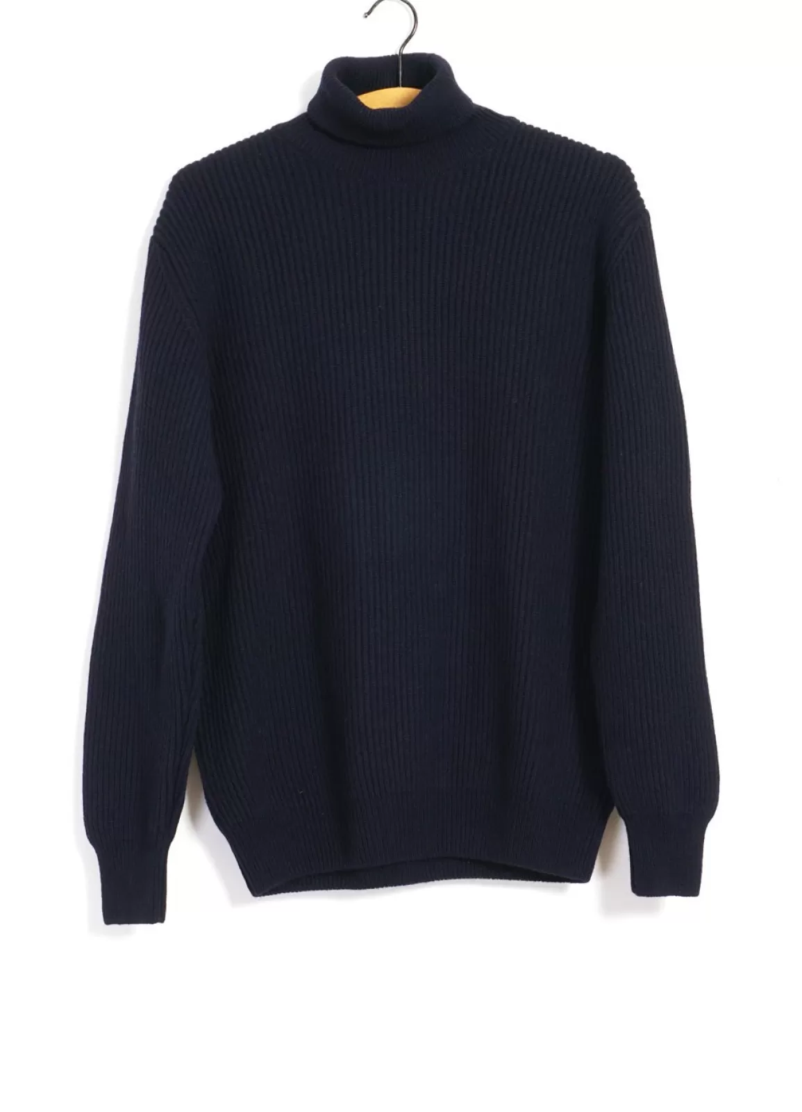 Outlet Roll-Neck | Soft Wool Roll-Neck | Navy Knitwear